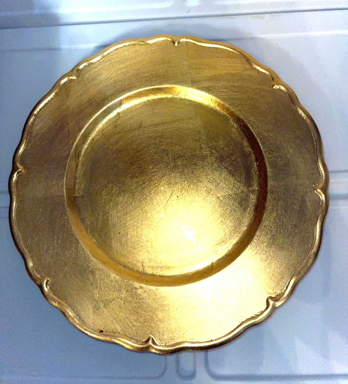 RENTAL TABLE GOLD GILT FRENCH ORNATE PLATE CHARGER
