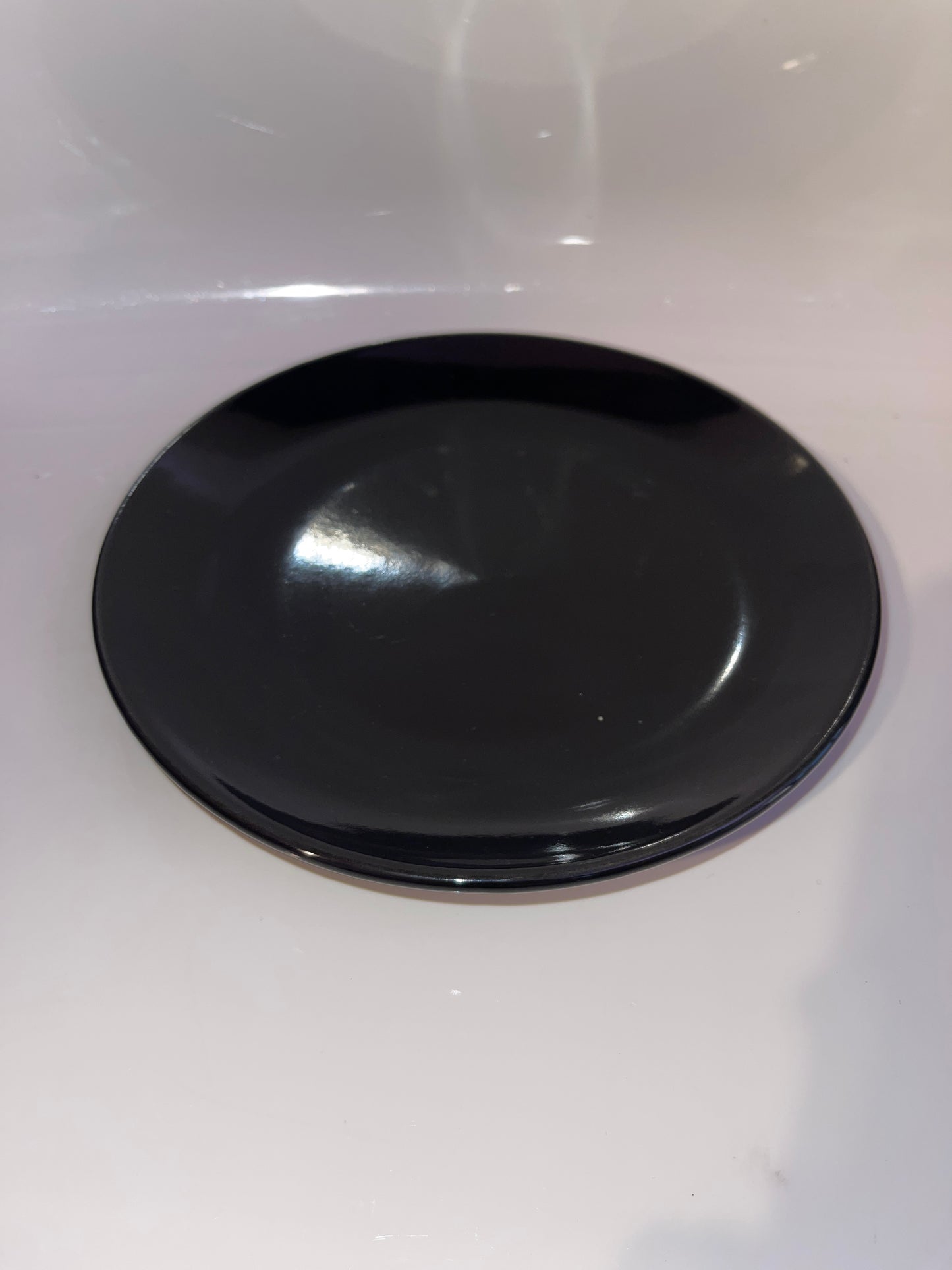 Dishes RENTAL Black Plates Medium Dinner Salad