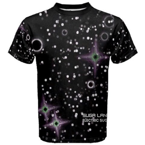 SUGA LANE ELECTRIC SUGA MENS Black Galaxy TEE SUGA LANE