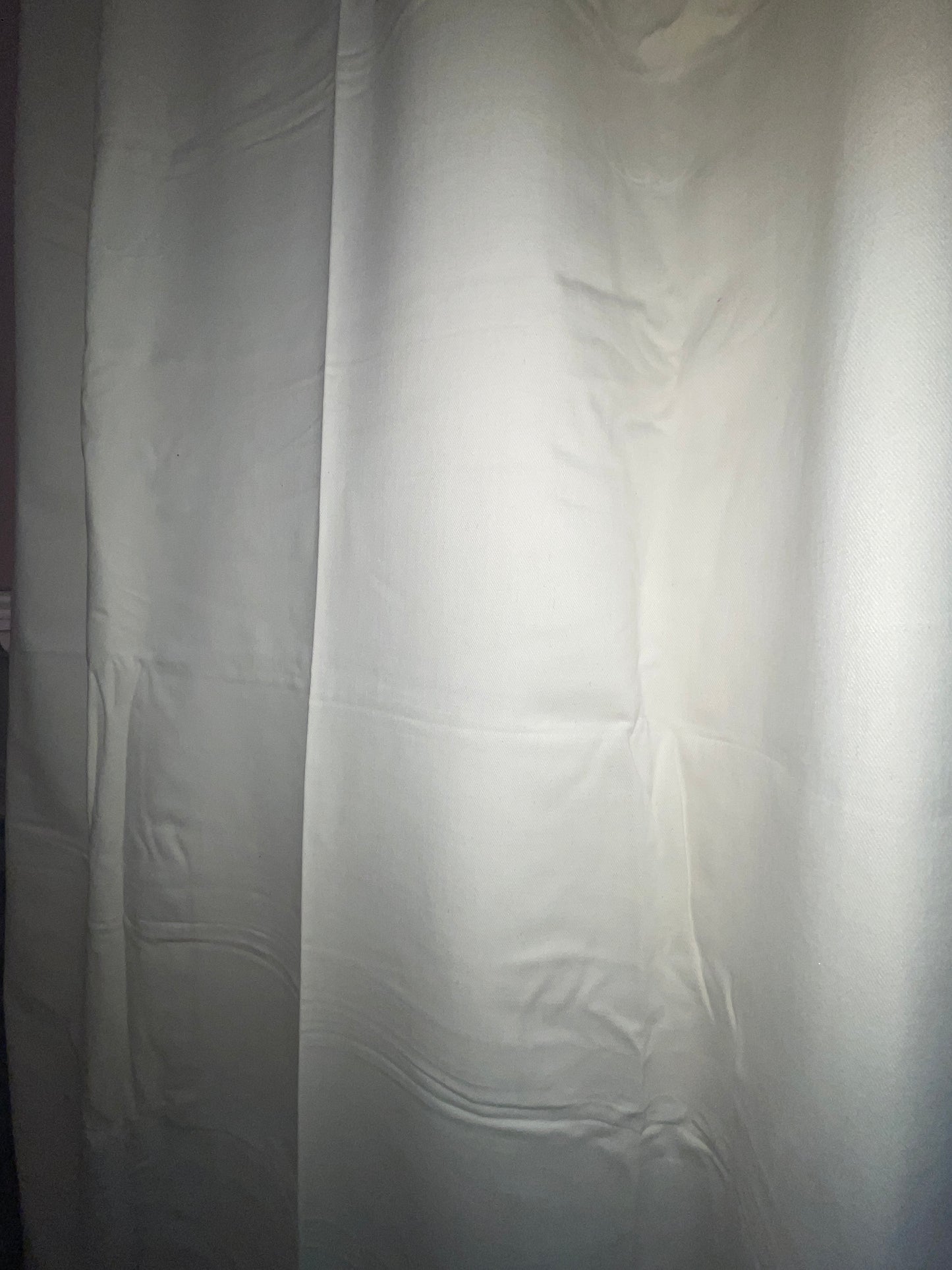 FABRIC RENTAL CREAM WHITE COTTON VELVET FABRIC PANEL
