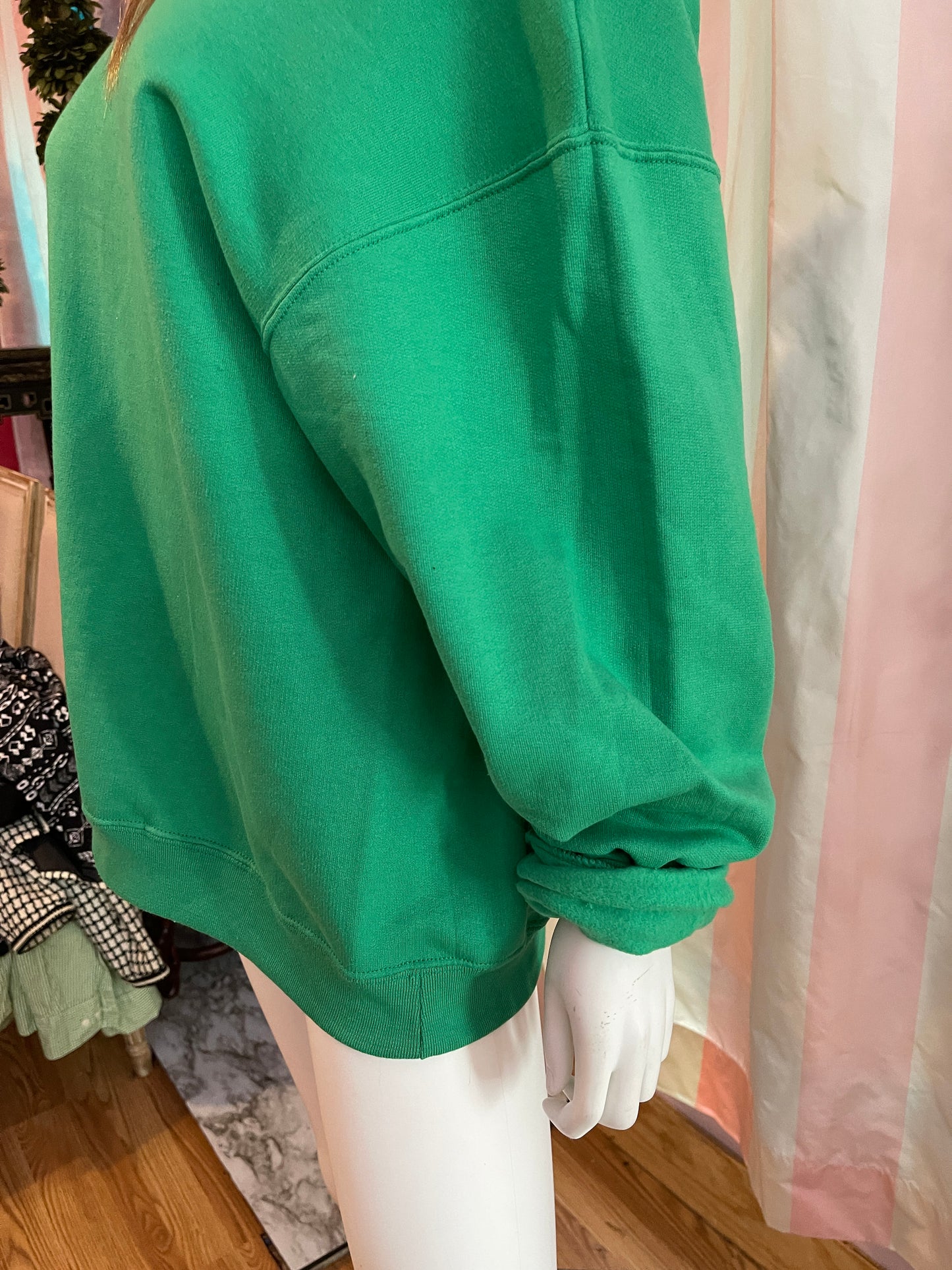 Green Cotton Sweatshirt