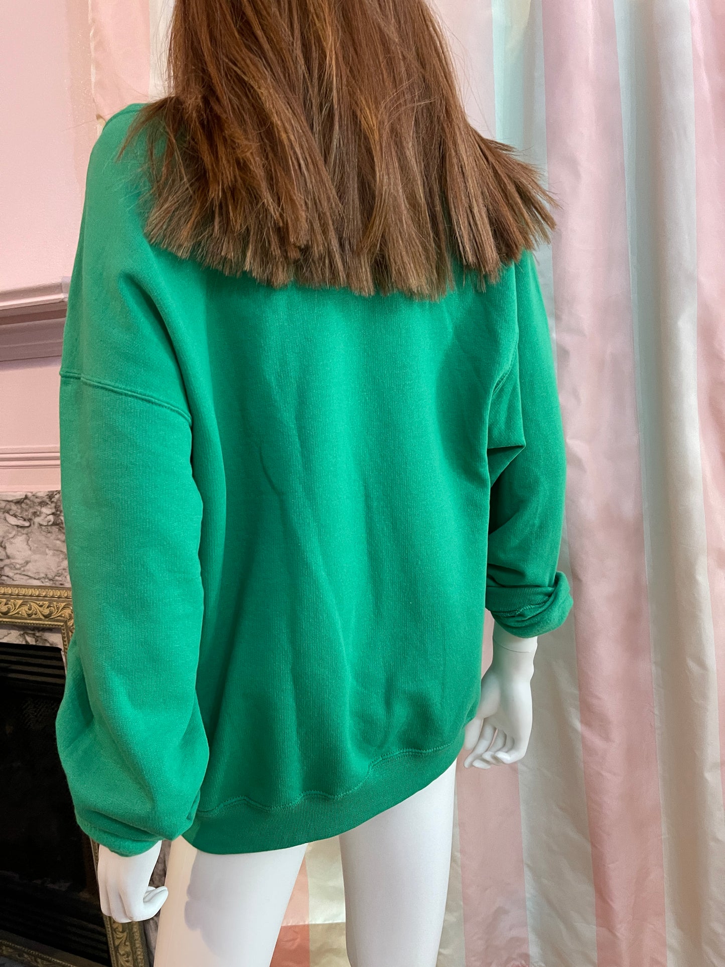 Green Cotton Sweatshirt