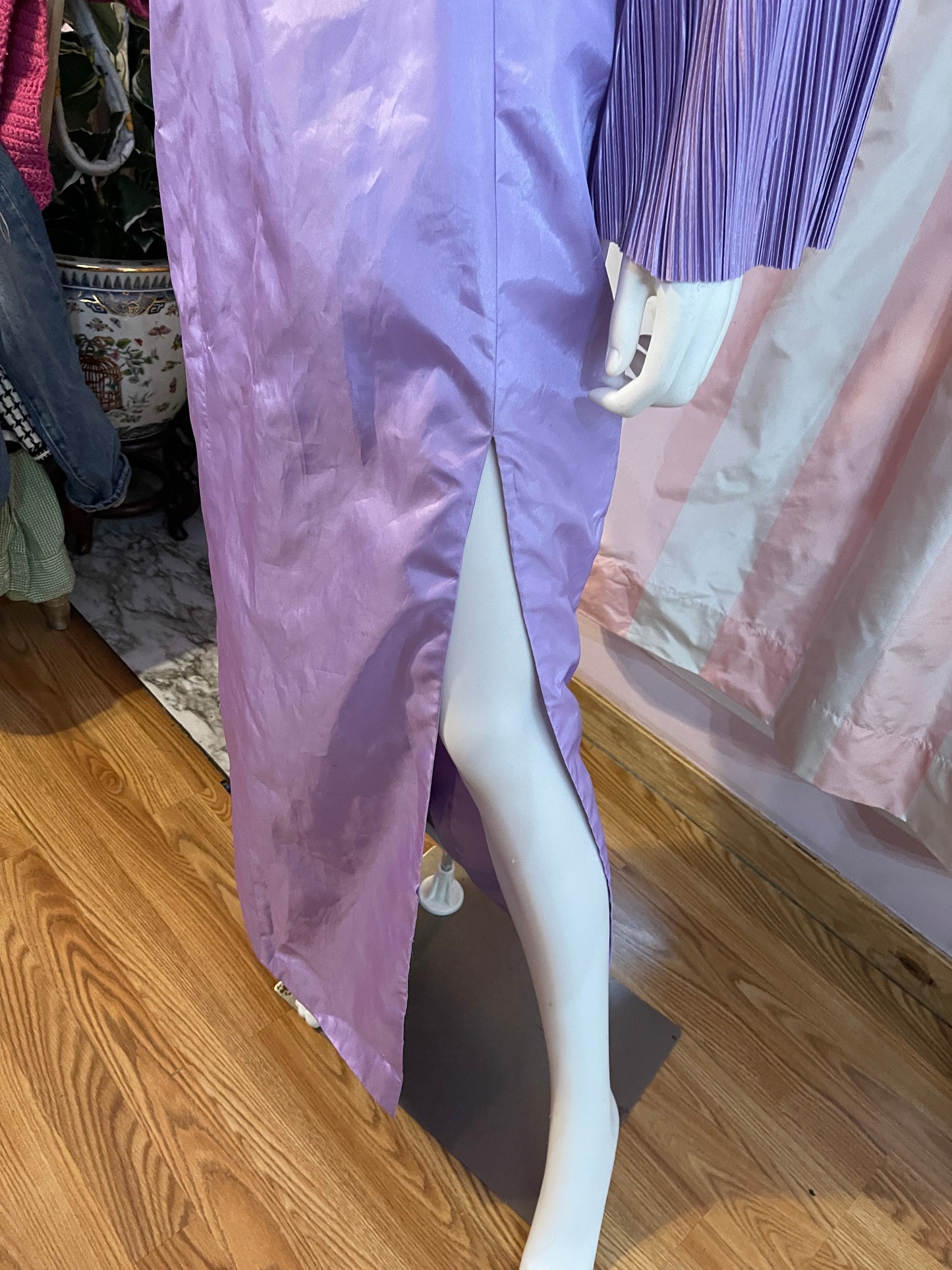 Vintage Purple Gown & Purple Bolero Crop Top