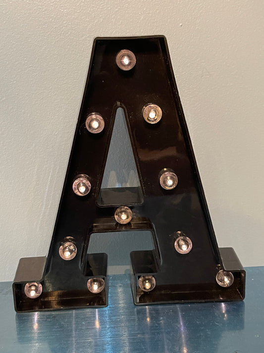 Black Letter “A” lighted WEEKLY RENTAL