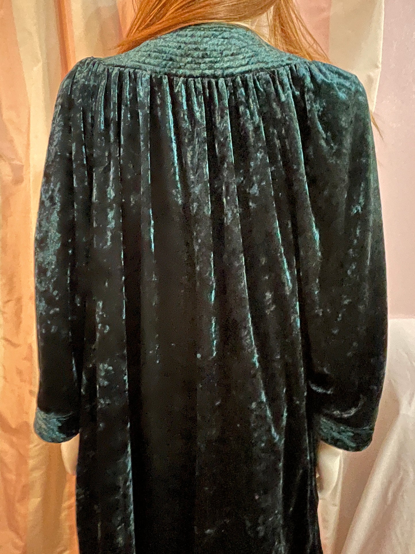 Green Velvet Robe Victorian Steampunk