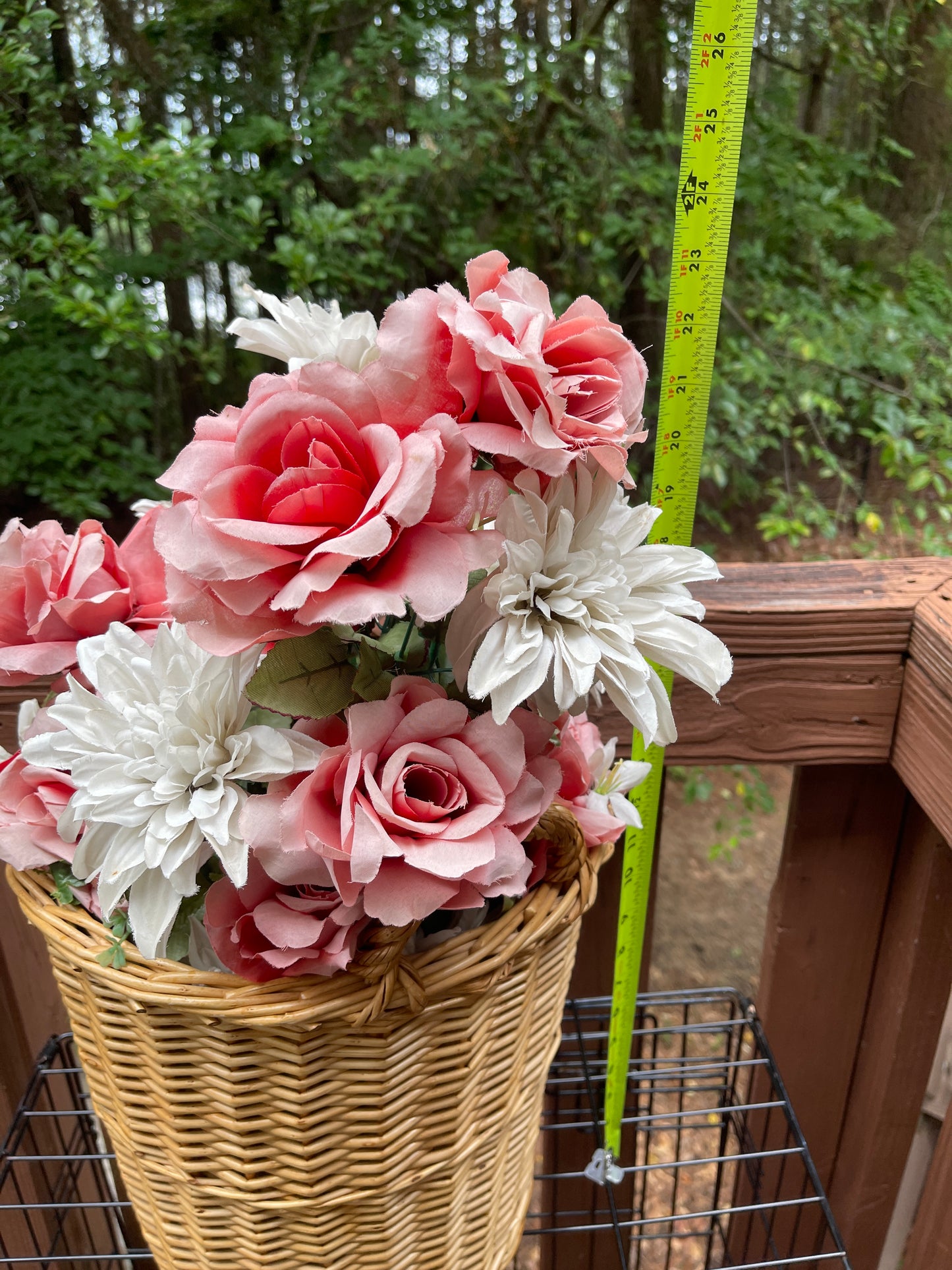 RENTAL FLOWER BASKET LARGE FLORAL