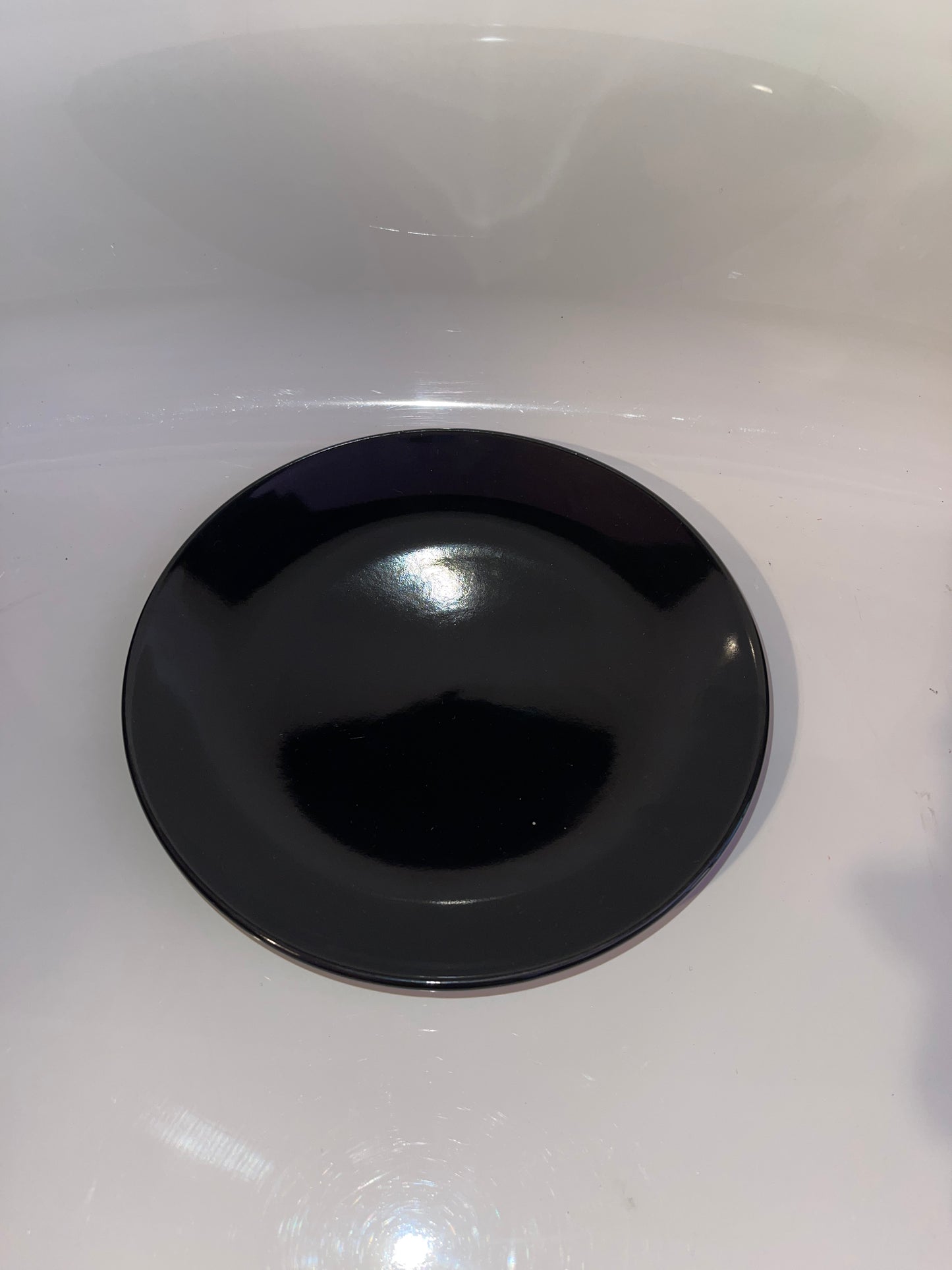 Dishes RENTAL Black Plates Medium Dinner Salad
