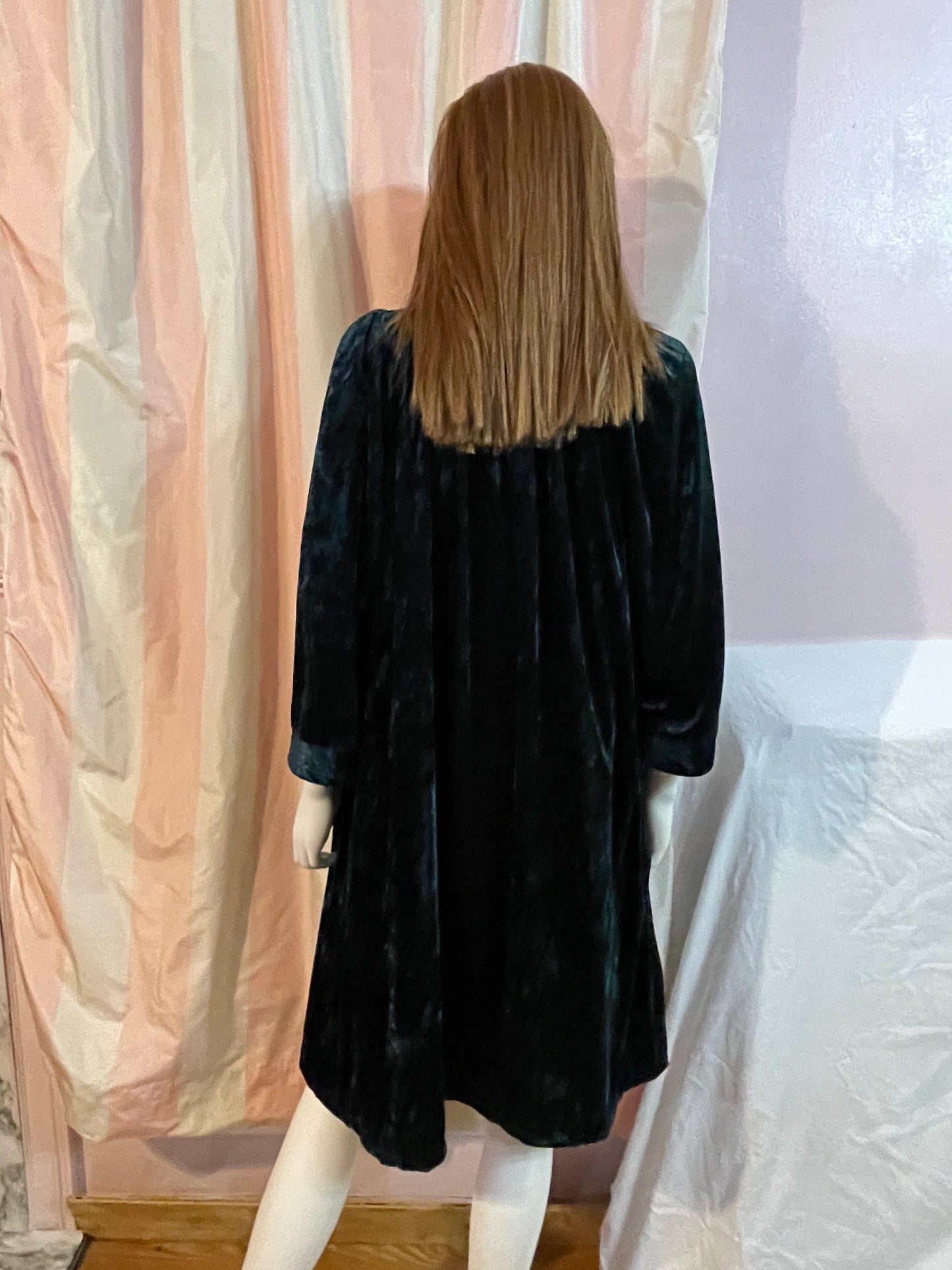 Green Velvet Robe Victorian Steampunk
