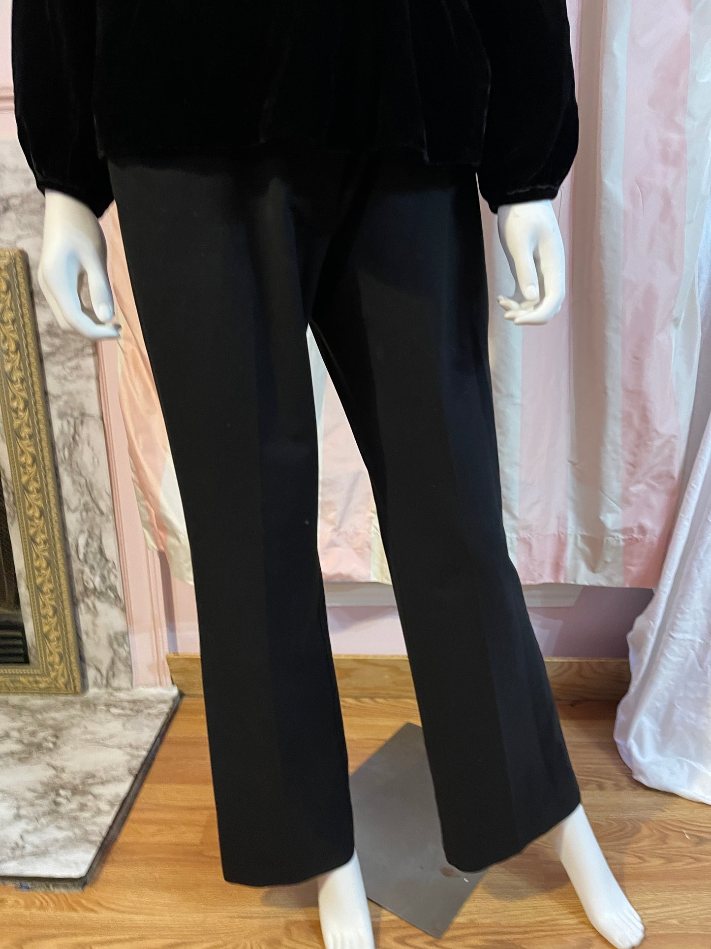 Black velvet shirt & Black Pants
