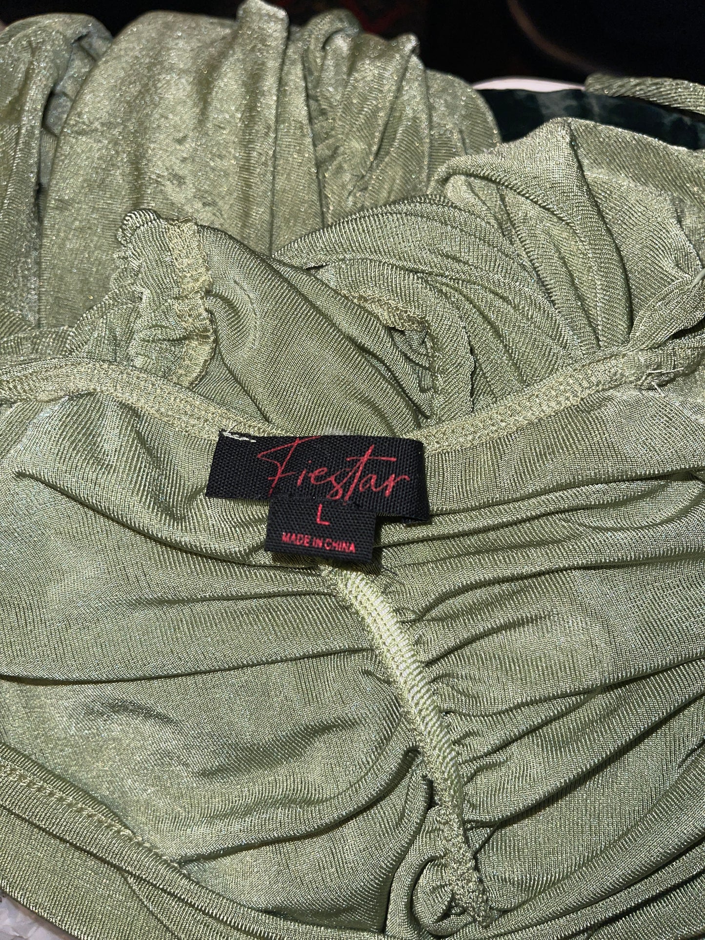 DRESS RENTAL light GREEN cutout RUCHE SLEEVELESS SPAGHETTI STRAP CLUB COCKTAIL