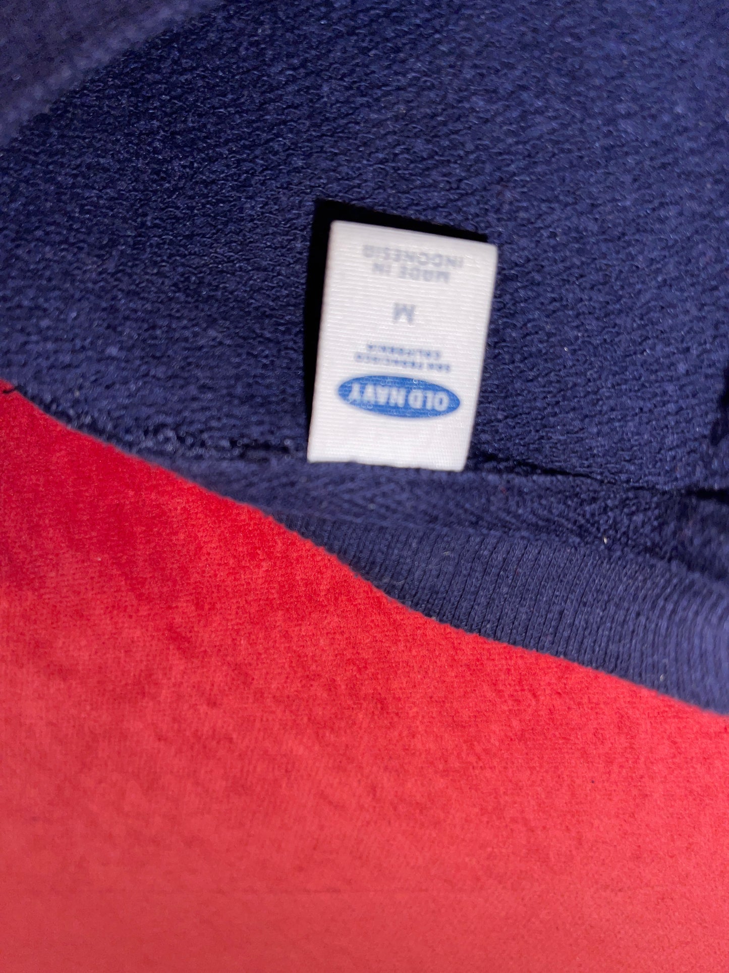 Radiate Positivity Embroidered Knit Sweatshirt Blue