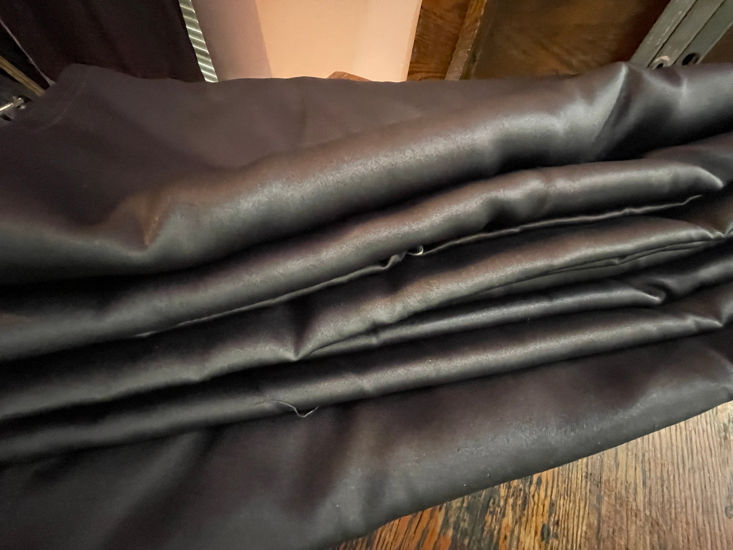 RENTAL DARK GRAY SATIN BLACKOUT CURTAINS