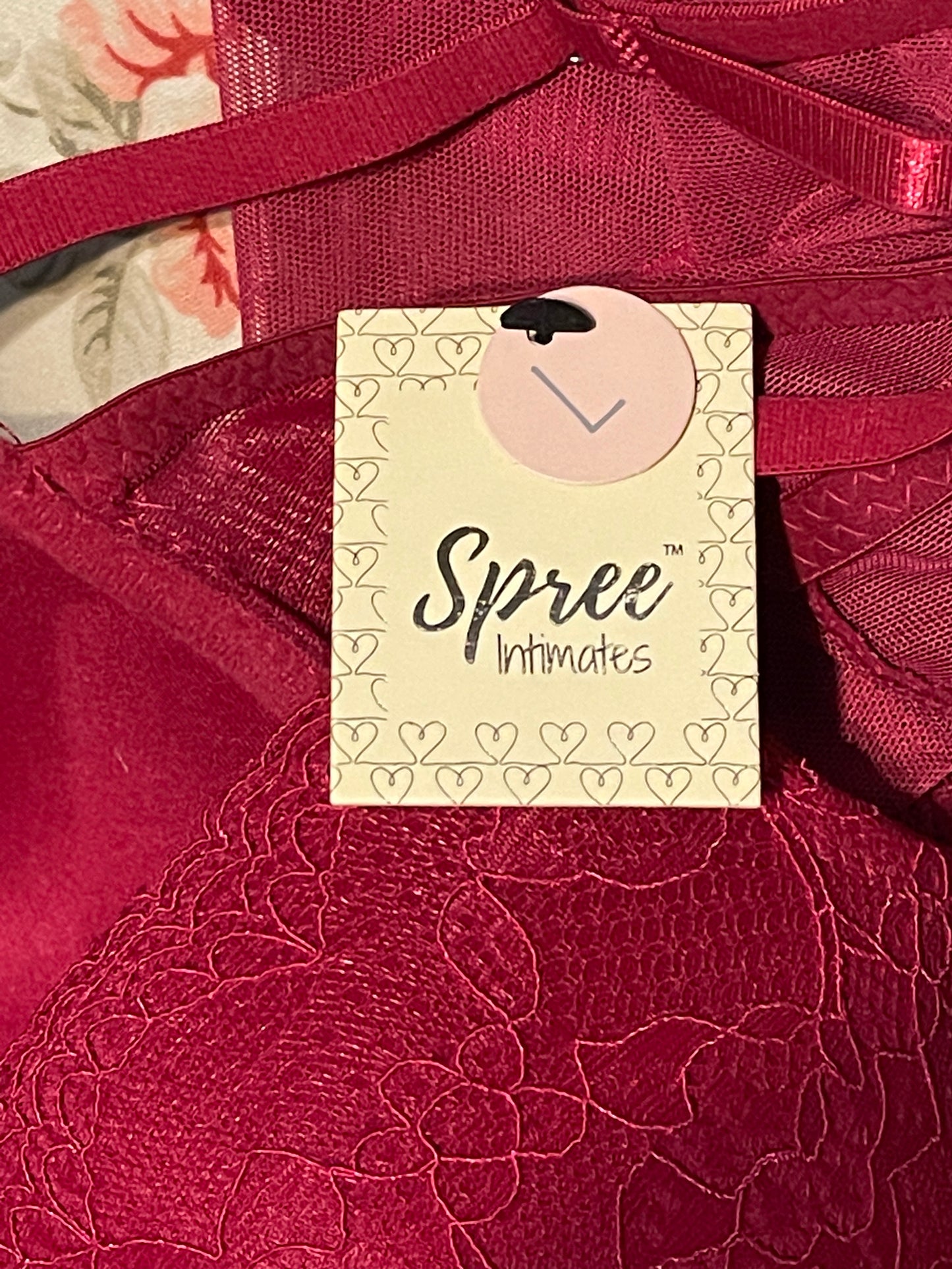 BUY NOW - RED SHEER LACE LINGERIE FRENCH CUTOUT GARTER