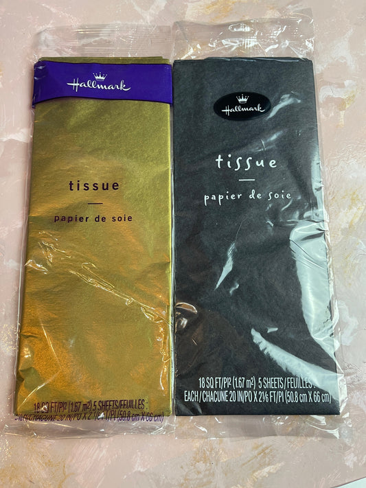 BUY NOW - GIFT GOLD BLACK TISSUE PAPER