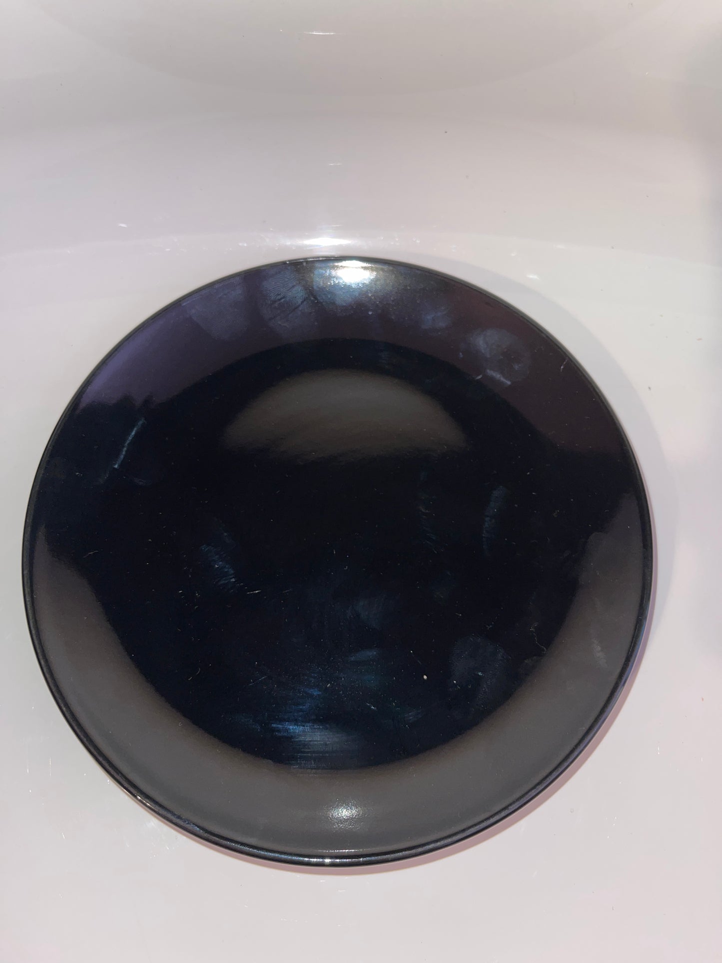 Dishes RENTAL Black Plates Medium Dinner Salad