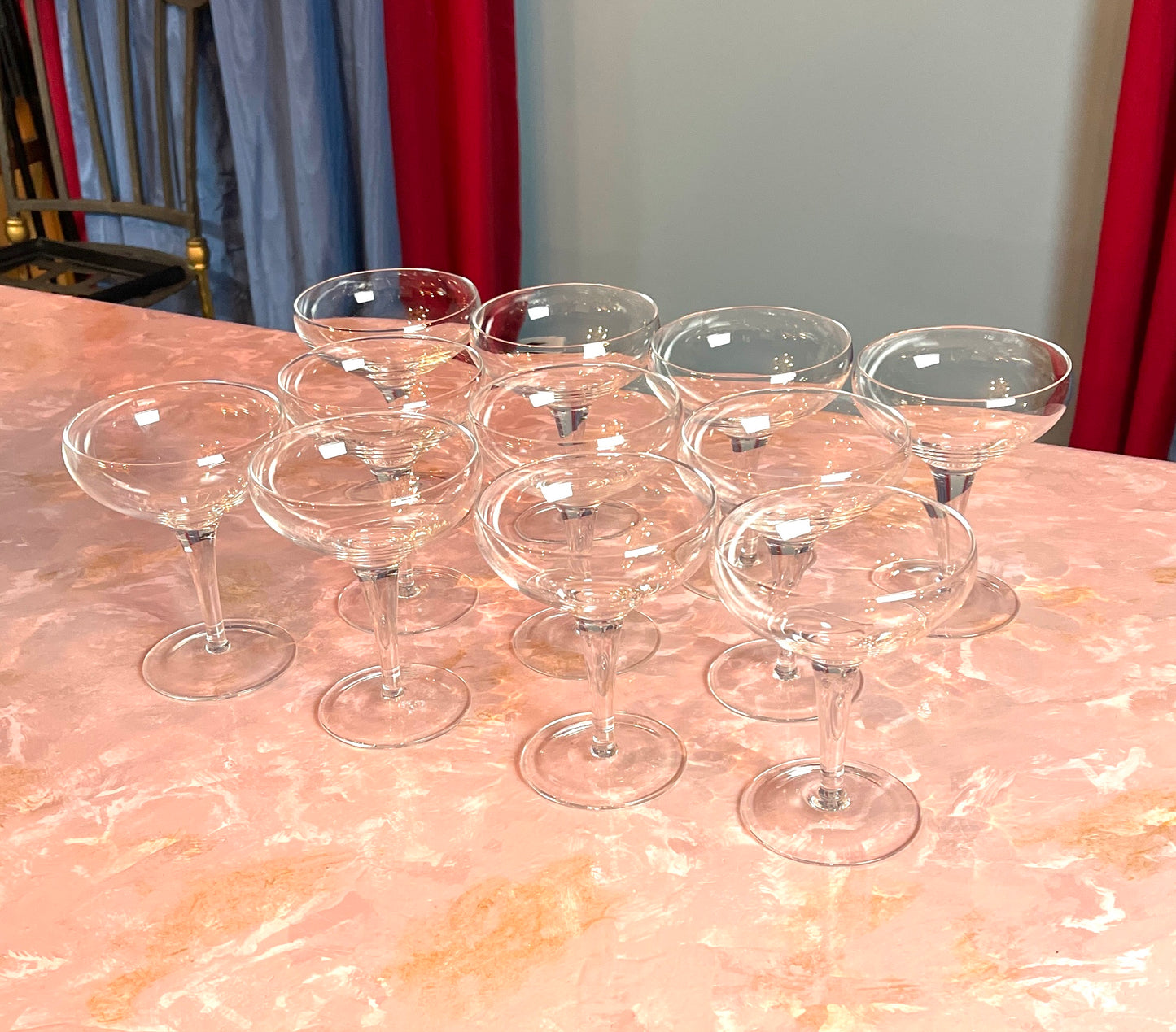 GLASS RENTAL CHAMPAGNE COUPE GLASSES