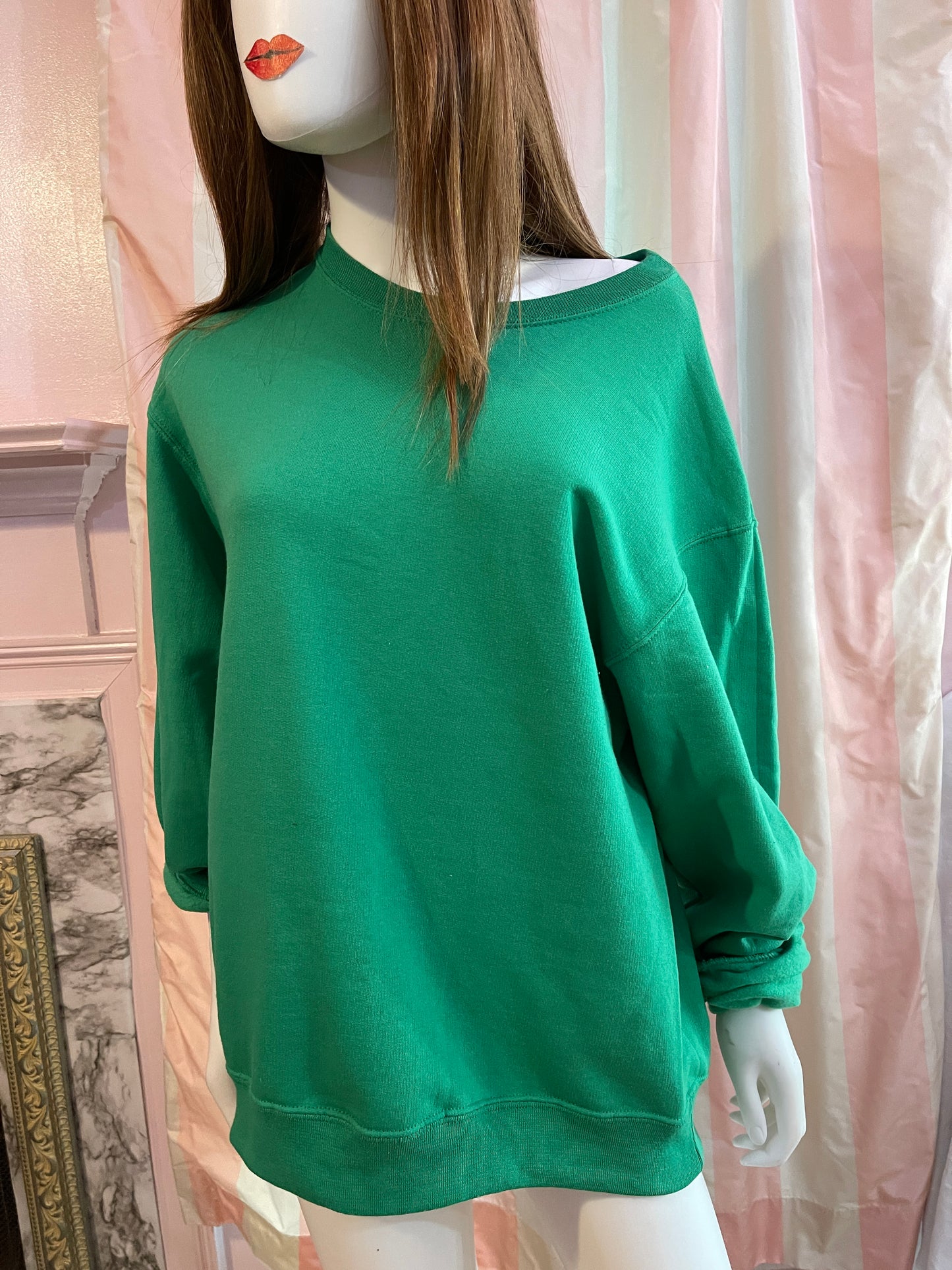 Green Cotton Sweatshirt