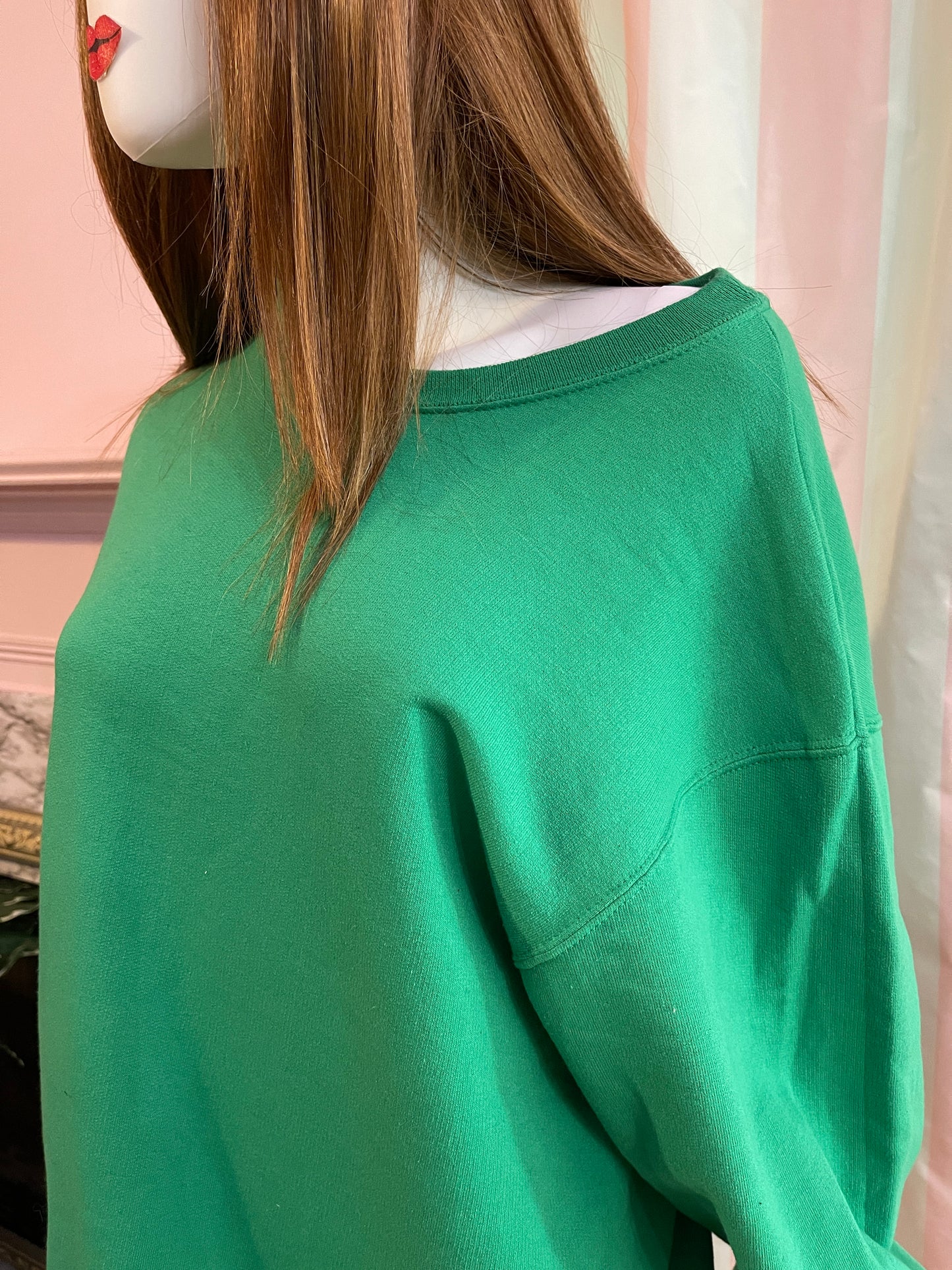 Green Cotton Sweatshirt
