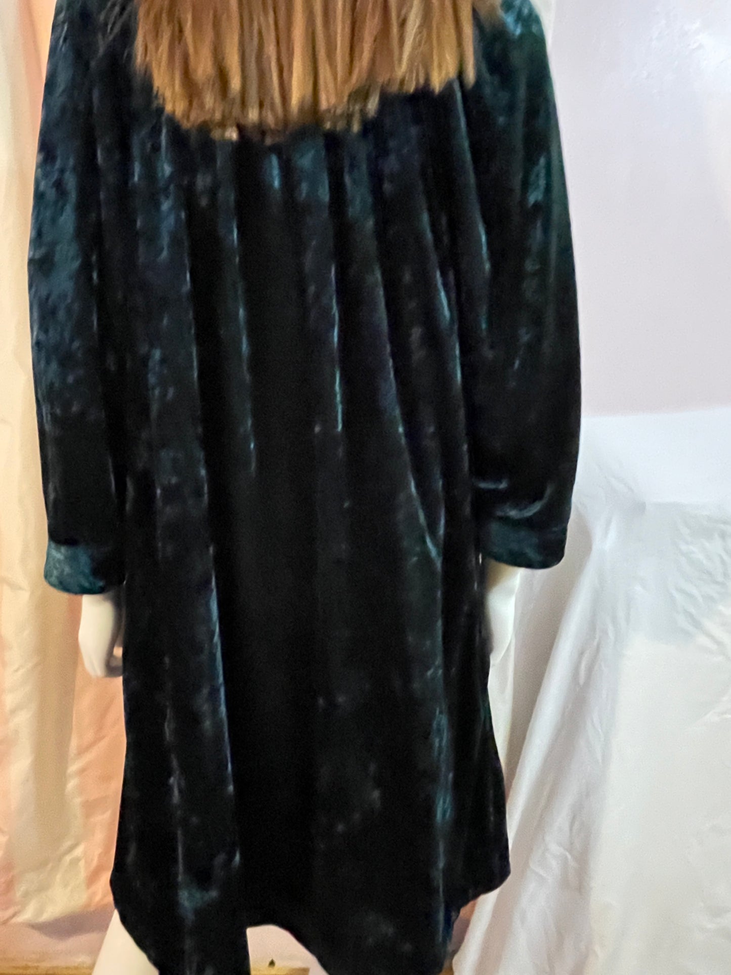 Green Velvet Robe Victorian Steampunk