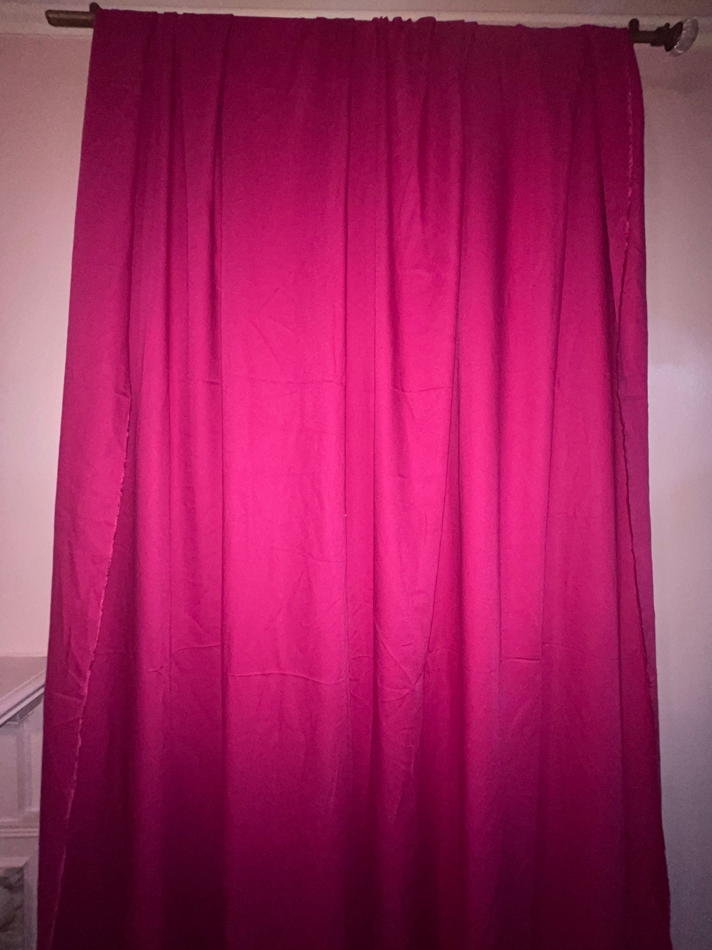 FABRIC RENTAL HOT PINK MEDIUM WEIGHT FABRIC PIECE