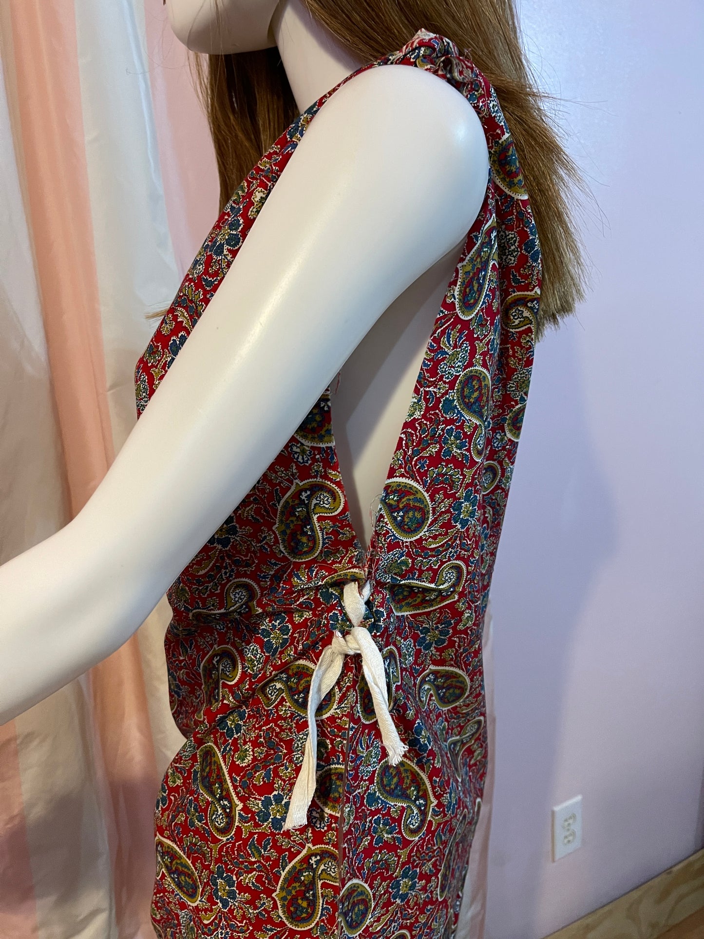 Raw Edge Wrap Kaftan Dress