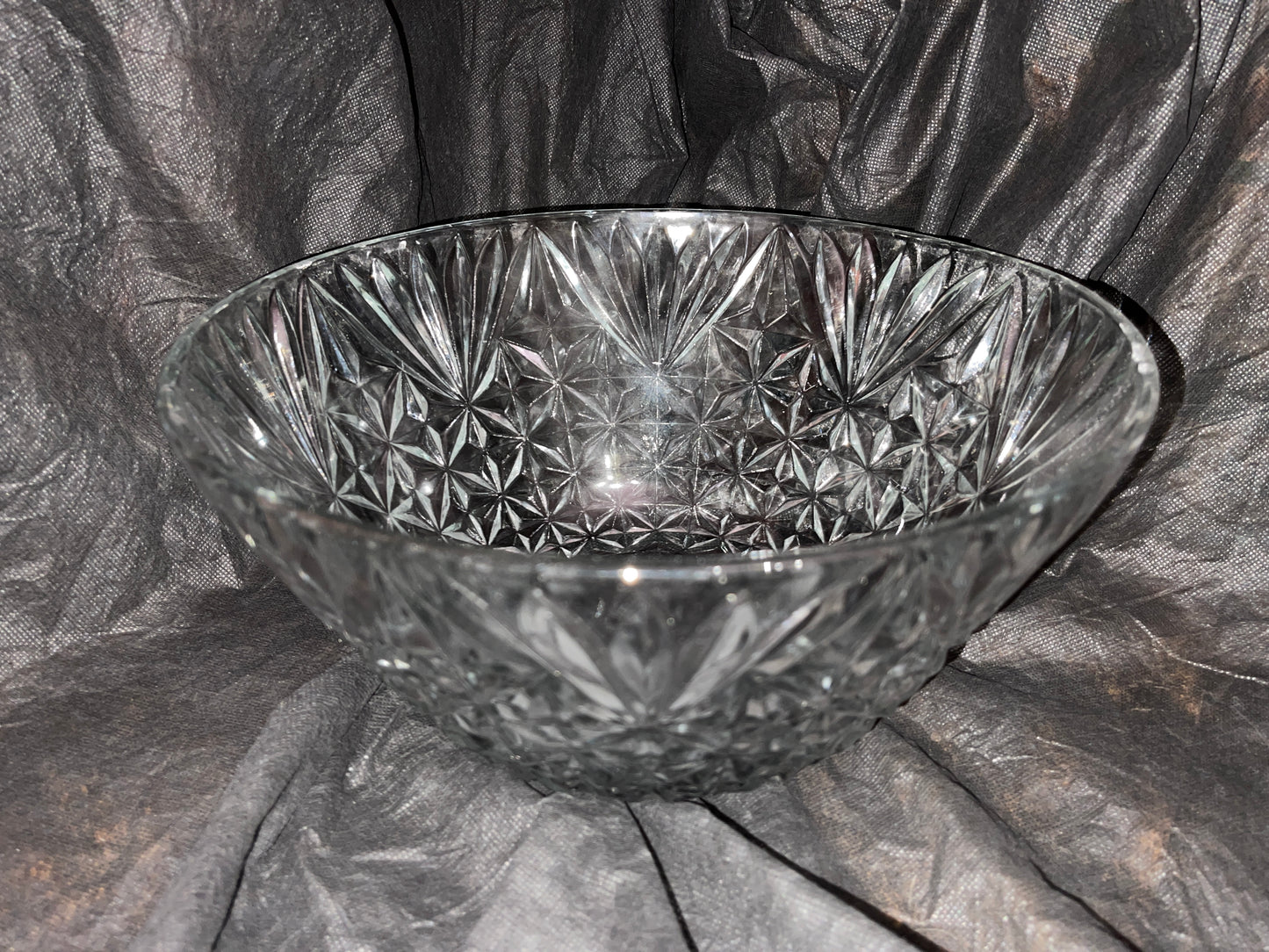 DISH RENTAL VINTAGE GLASS PUNCH BOWL