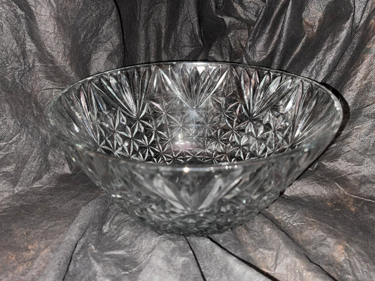 DISH RENTAL VINTAGE GLASS PUNCH BOWL