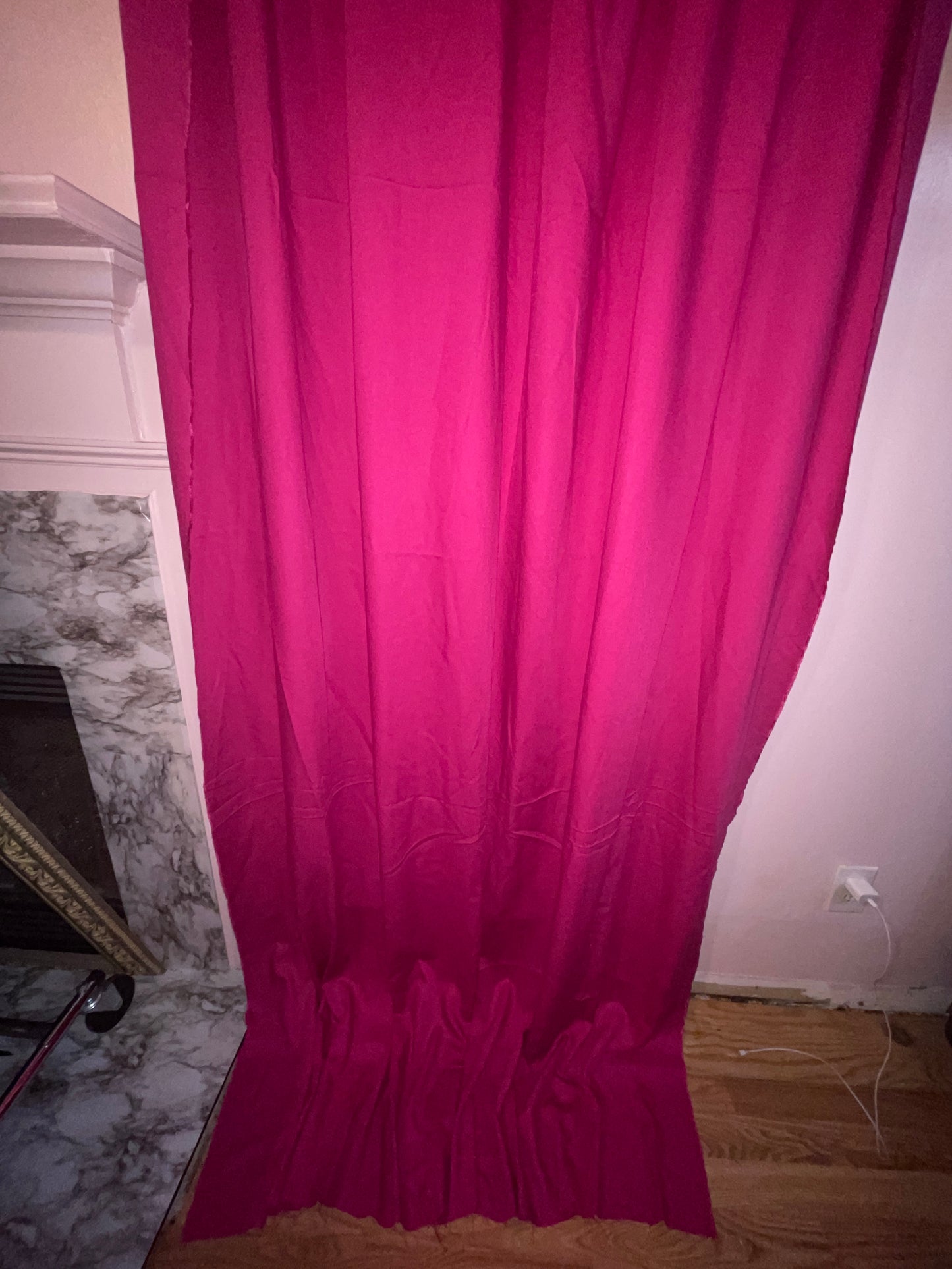 FABRIC RENTAL HOT PINK MEDIUM WEIGHT FABRIC PIECE