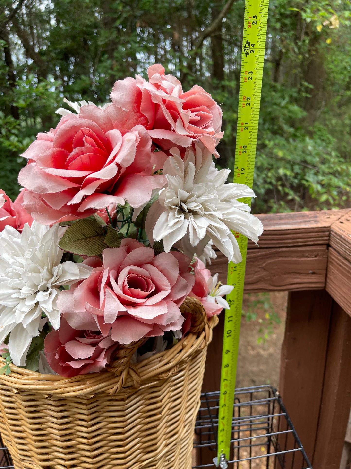 RENTAL FLOWER BASKET LARGE FLORAL