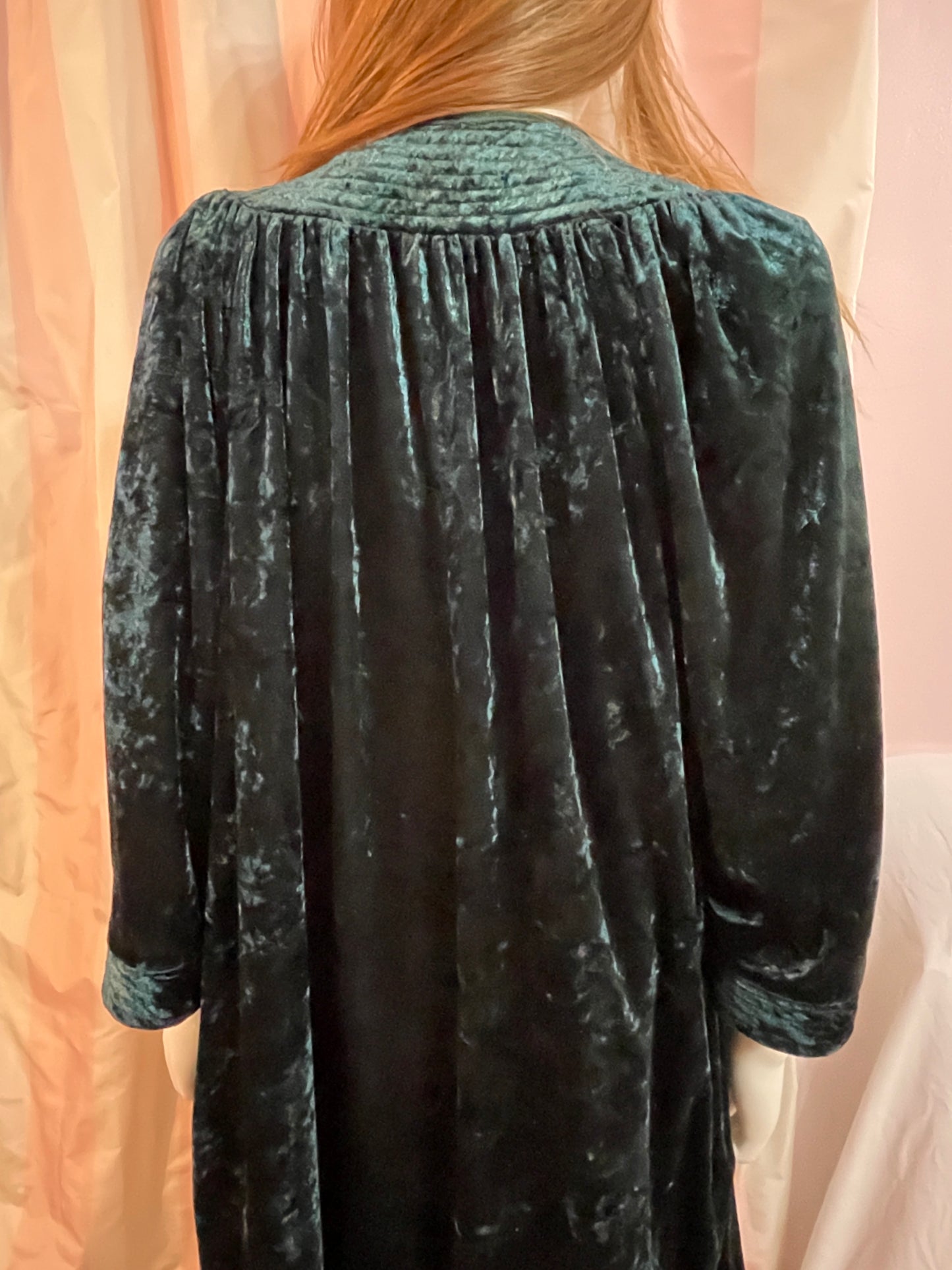 Green Velvet Robe Victorian Steampunk