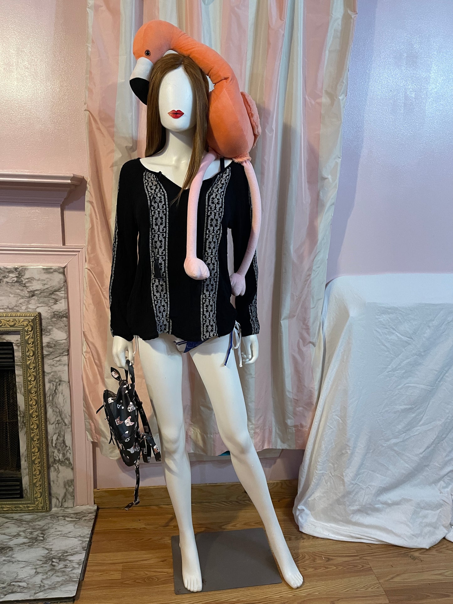 Black Festival Top & Tote & Backpack