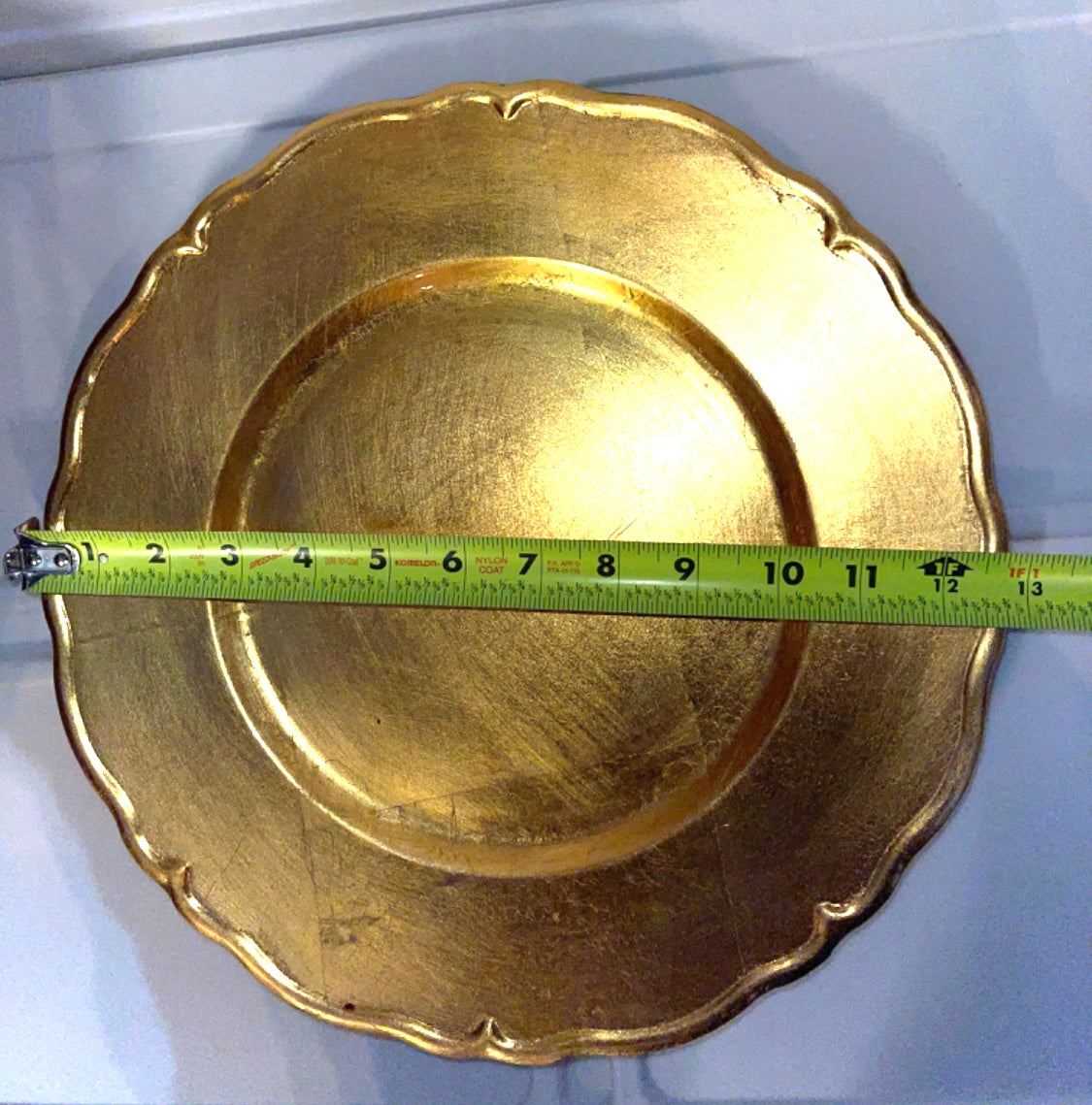 RENTAL TABLE GOLD GILT FRENCH ORNATE PLATE CHARGER