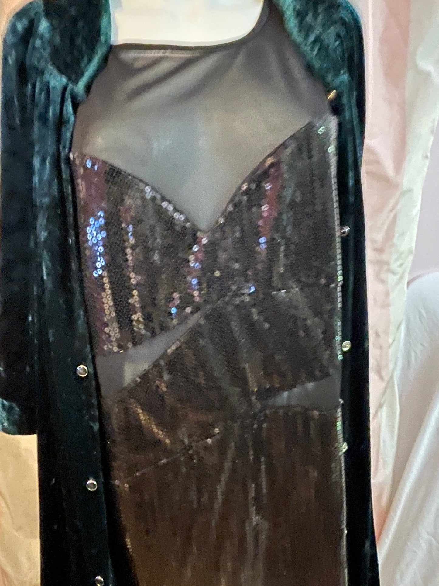 Green Velvet Robe Victorian Steampunk