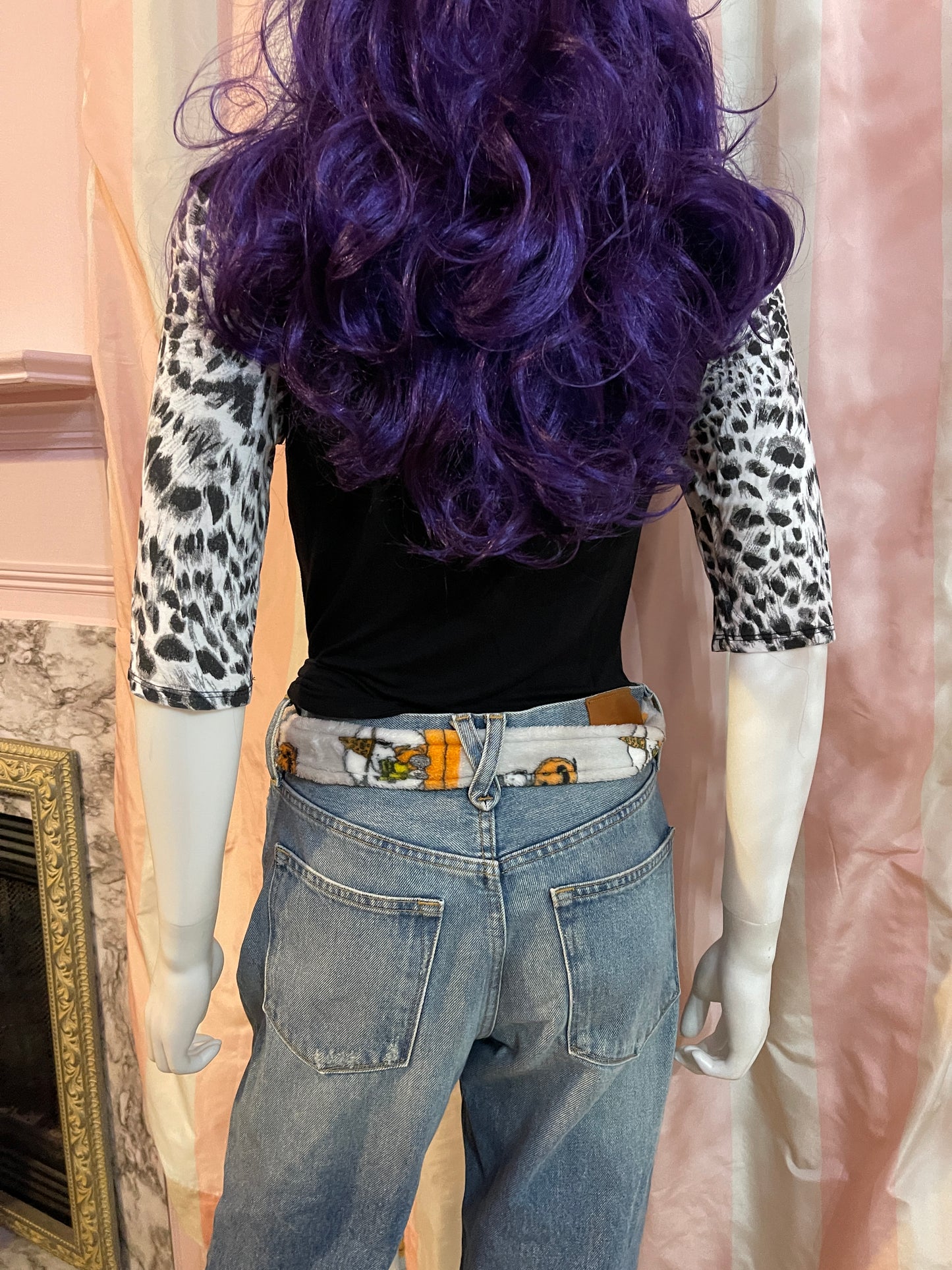 Black Harley Animal Print Tee Shirt Top