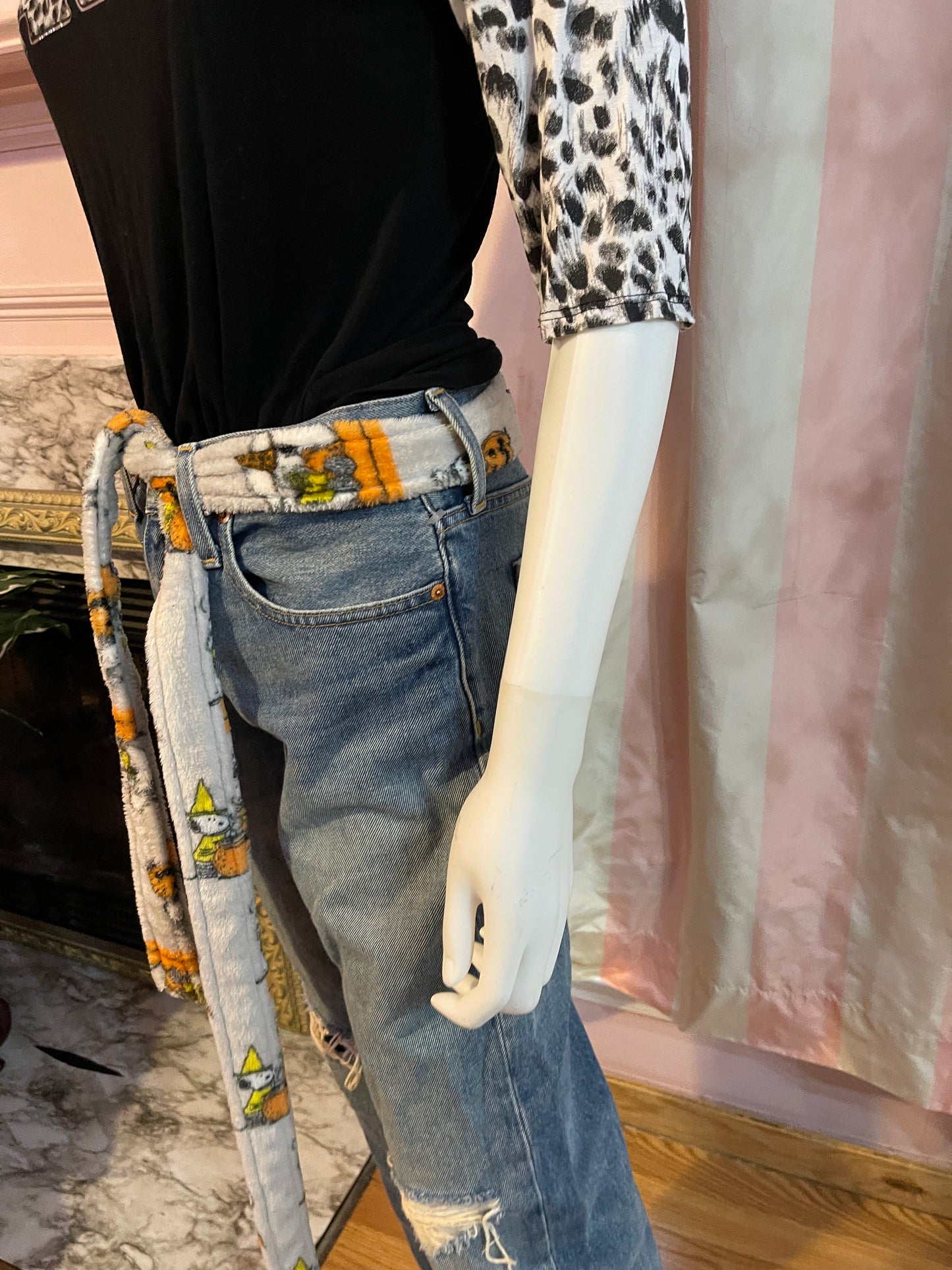 Black Harley Animal Print Tee Shirt Top