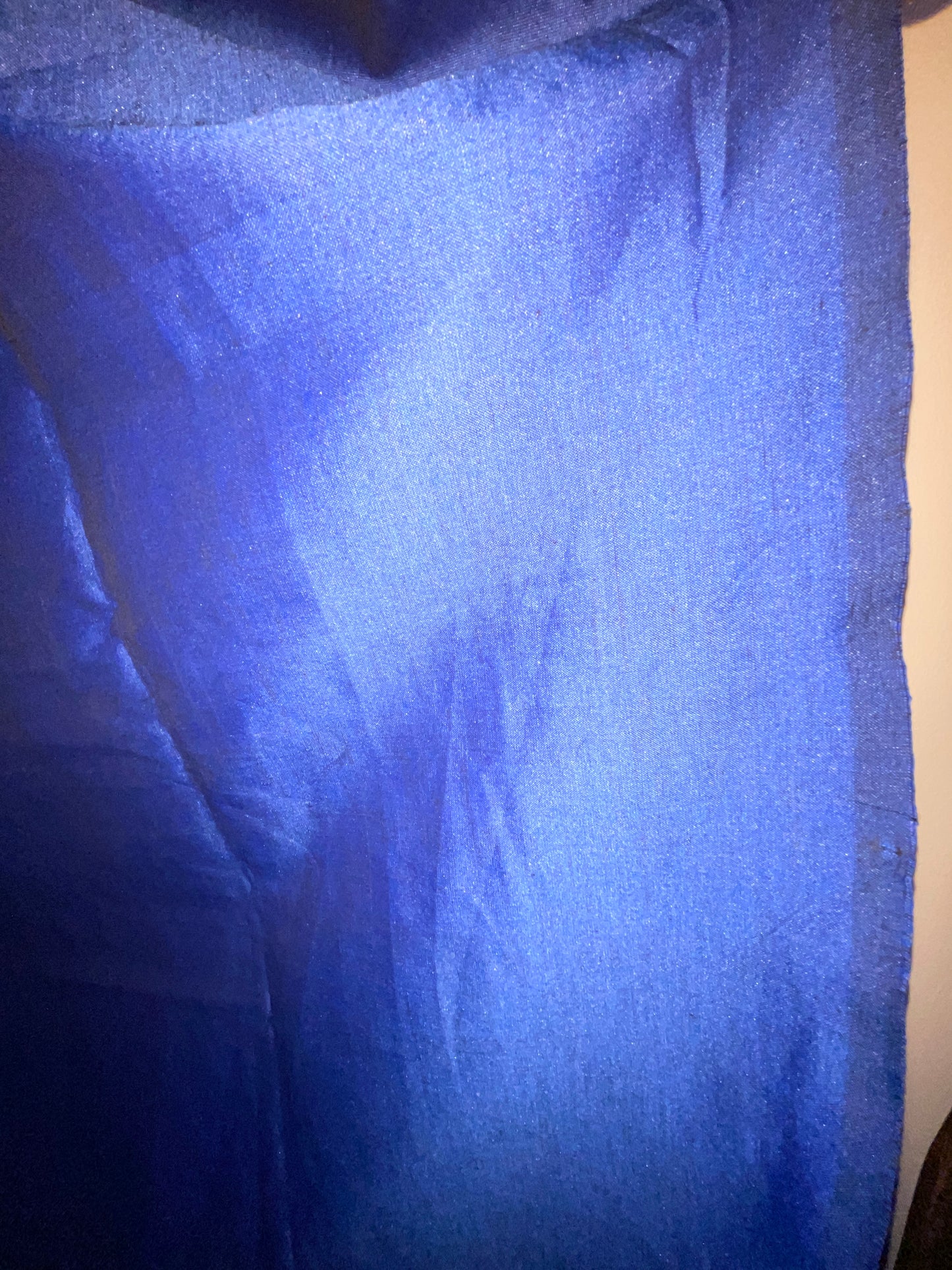 RENTAL BLUE SILK NAVY BLUE ROYAL FABRIC PANEL