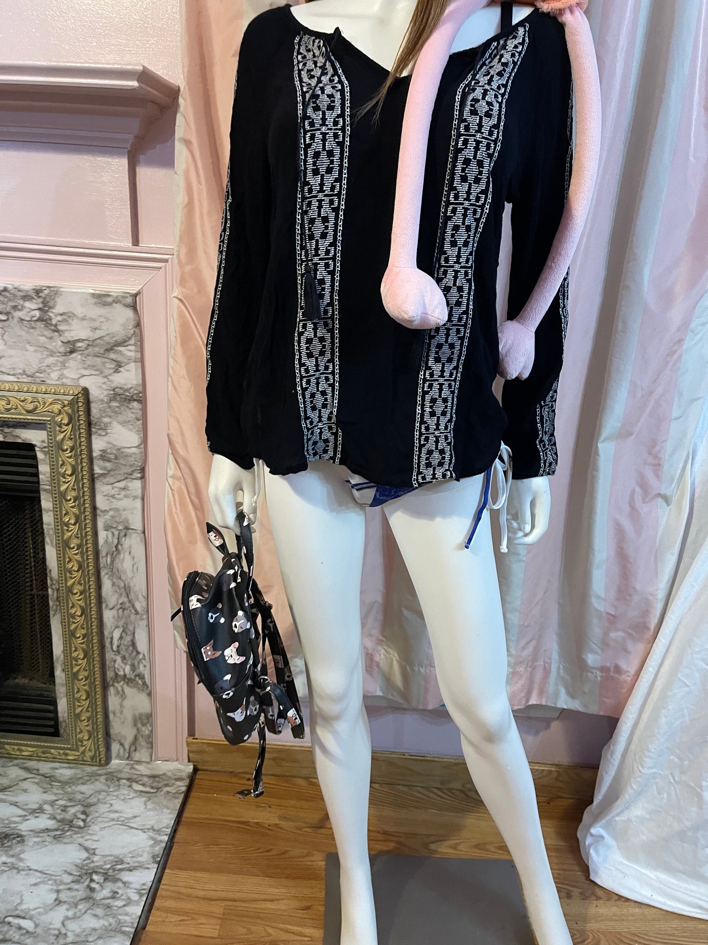 Black Festival Top & Tote & Backpack