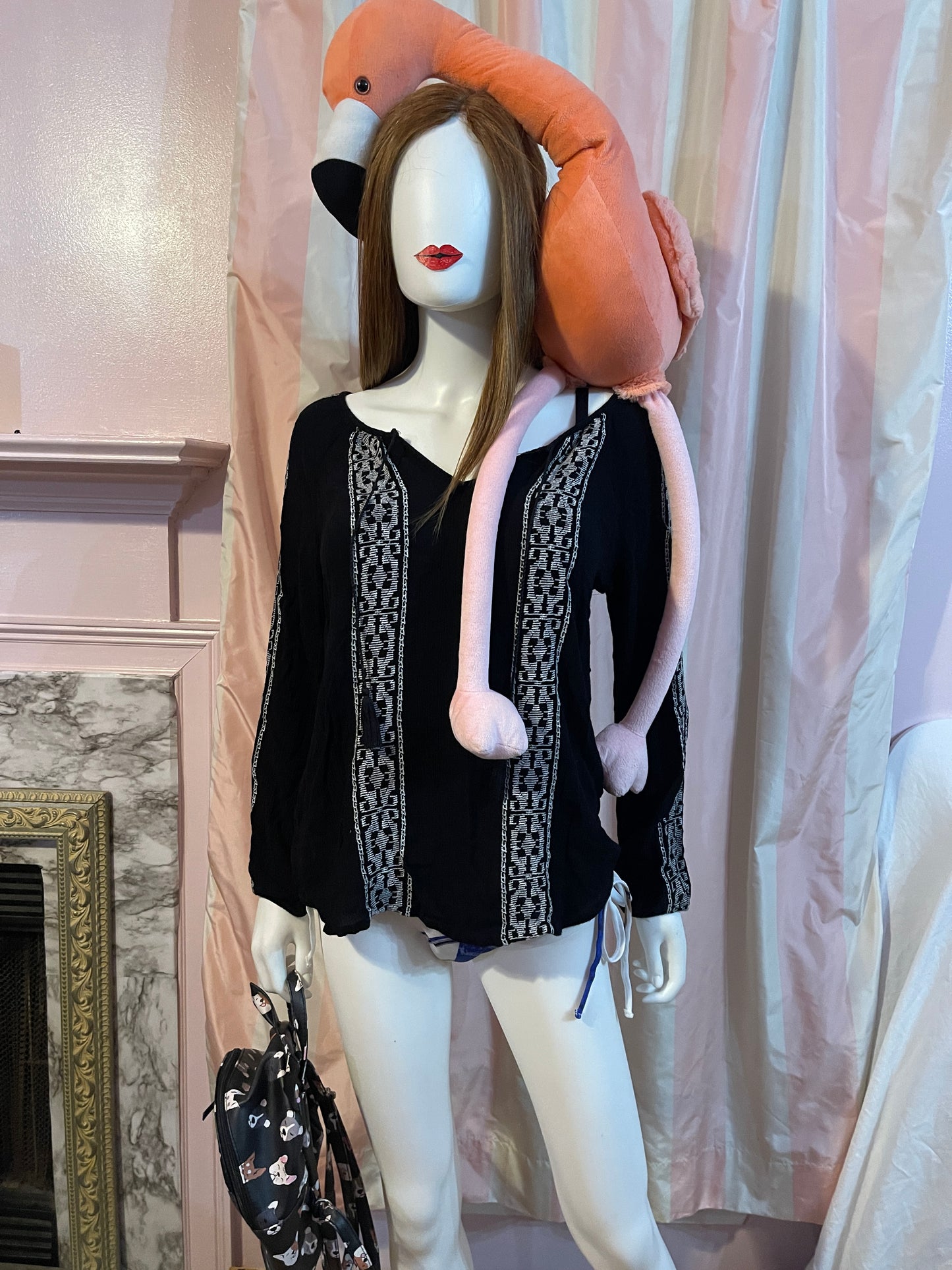 Black Festival Top & Tote & Backpack