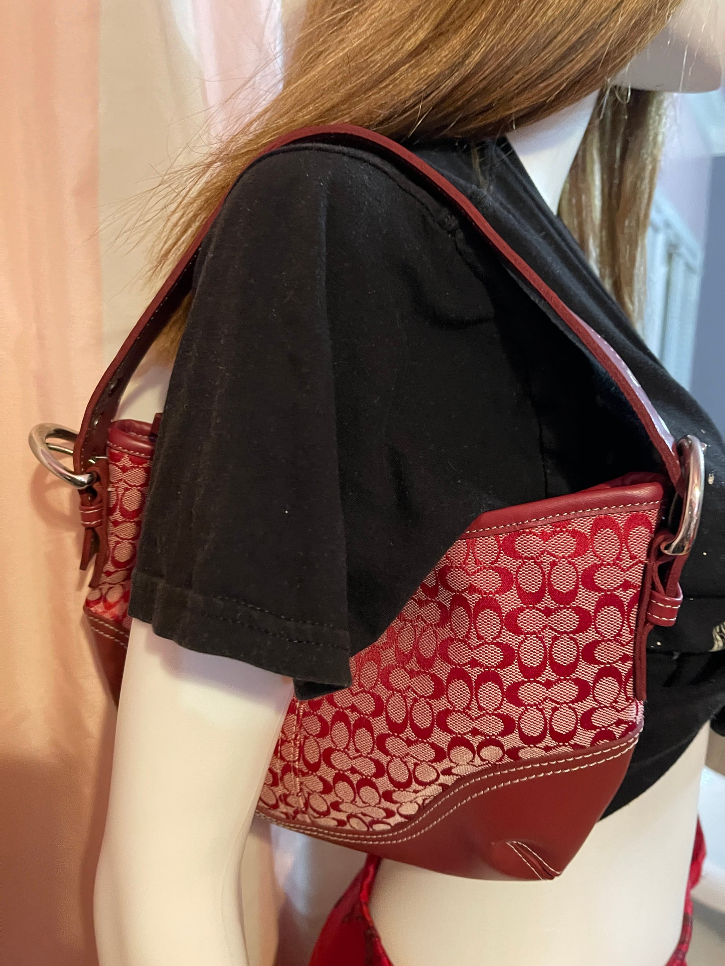 Black Tee & Red Sarong