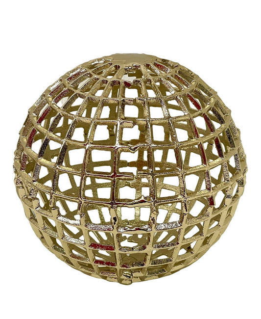 RENTAL GOLD GILT METAL GLOBES BALLS