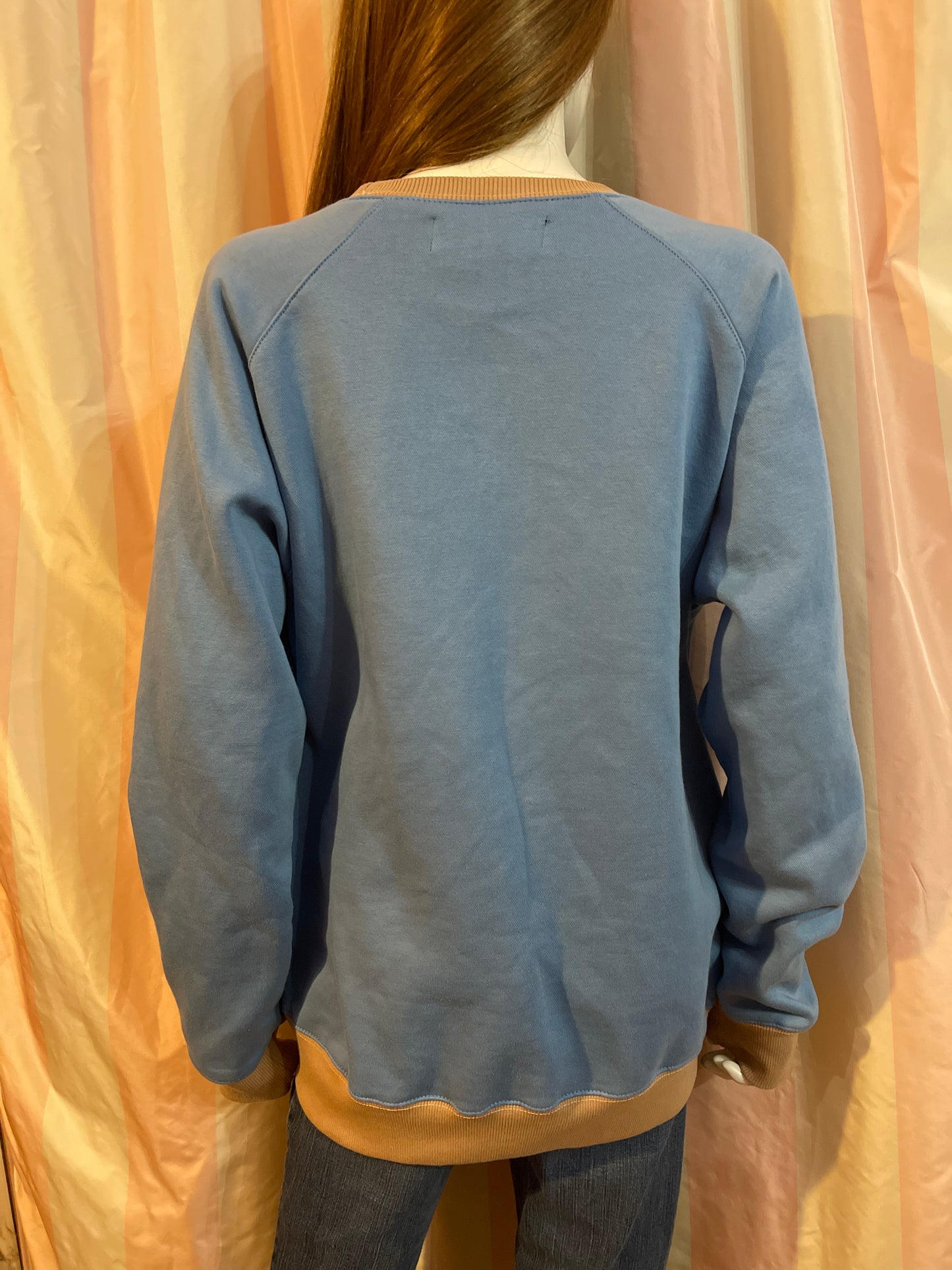 KON light blue heavy seat shirt pullover