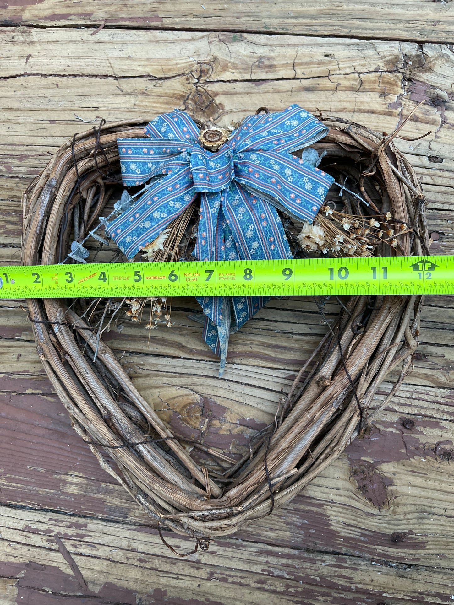 UNITY WREATH RENTAL WOOD BLUE RIBBON
