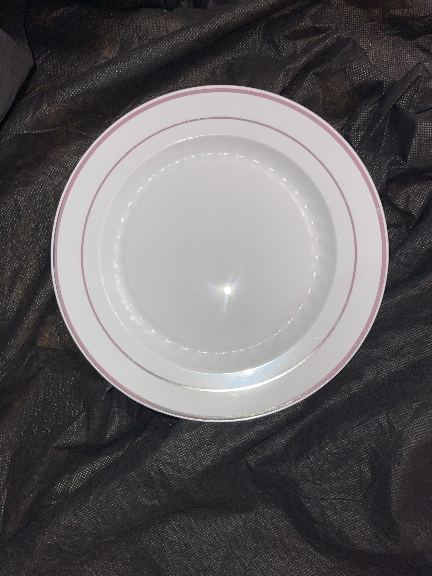 BUY NOW WHITE SILVER PLATES MEDIUM CAKE DESSERT APPETIZER