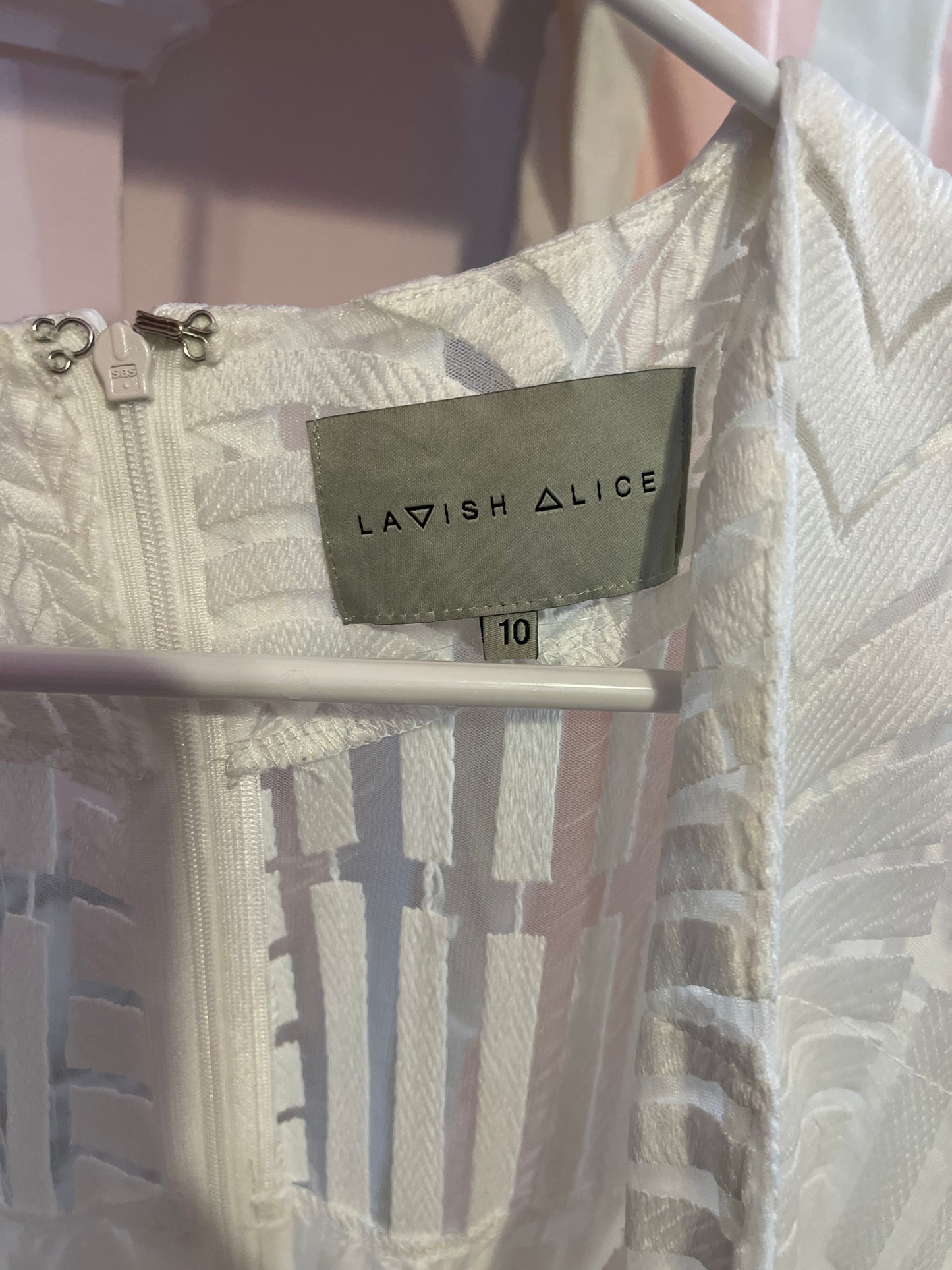 White Lace Opaque Wedding Sheath Dress medium