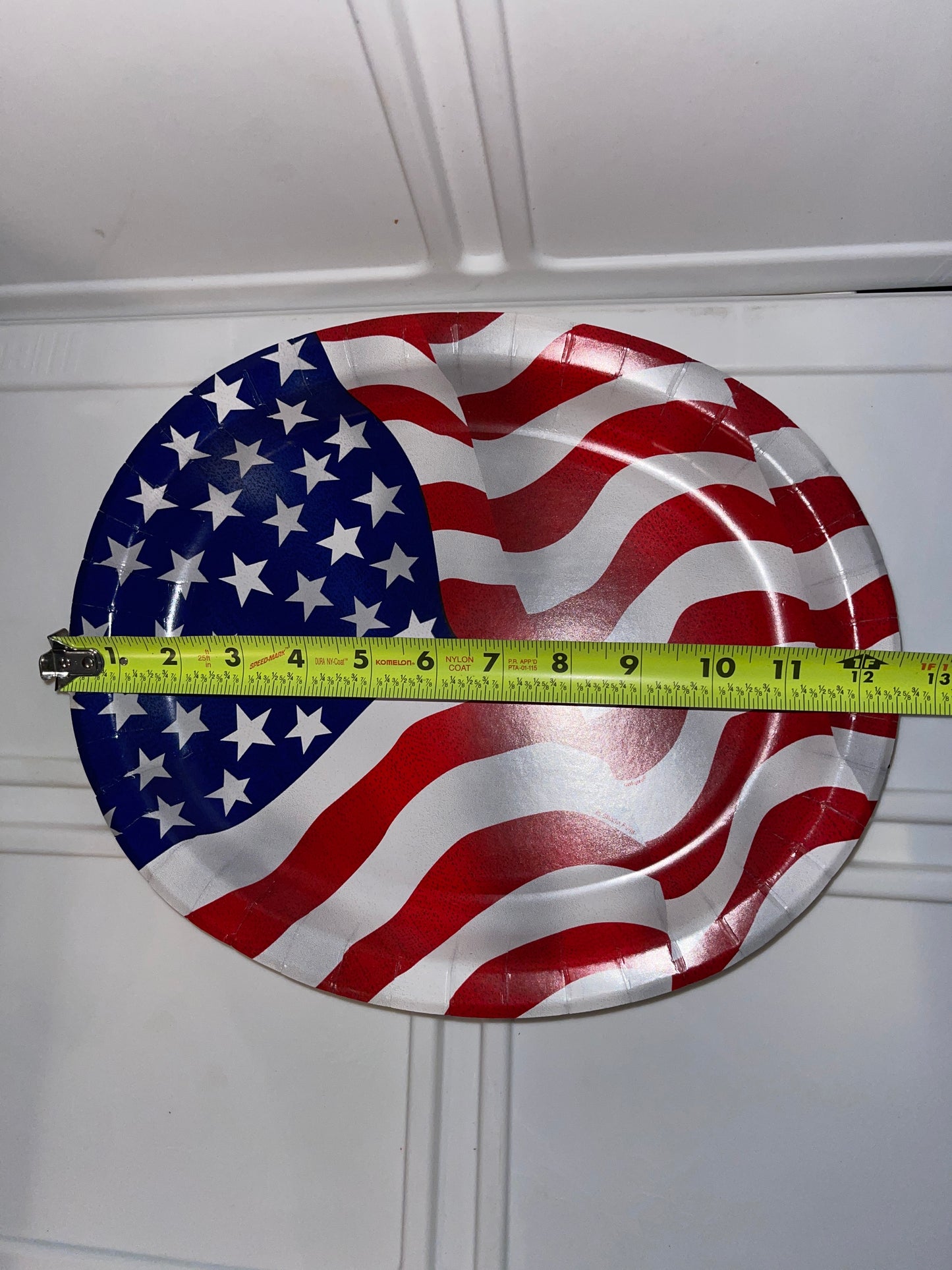 Buy now - July 4th FOURTH OF JULY RED WHITE BLUE PLATTER PLATE PARTY TRAY