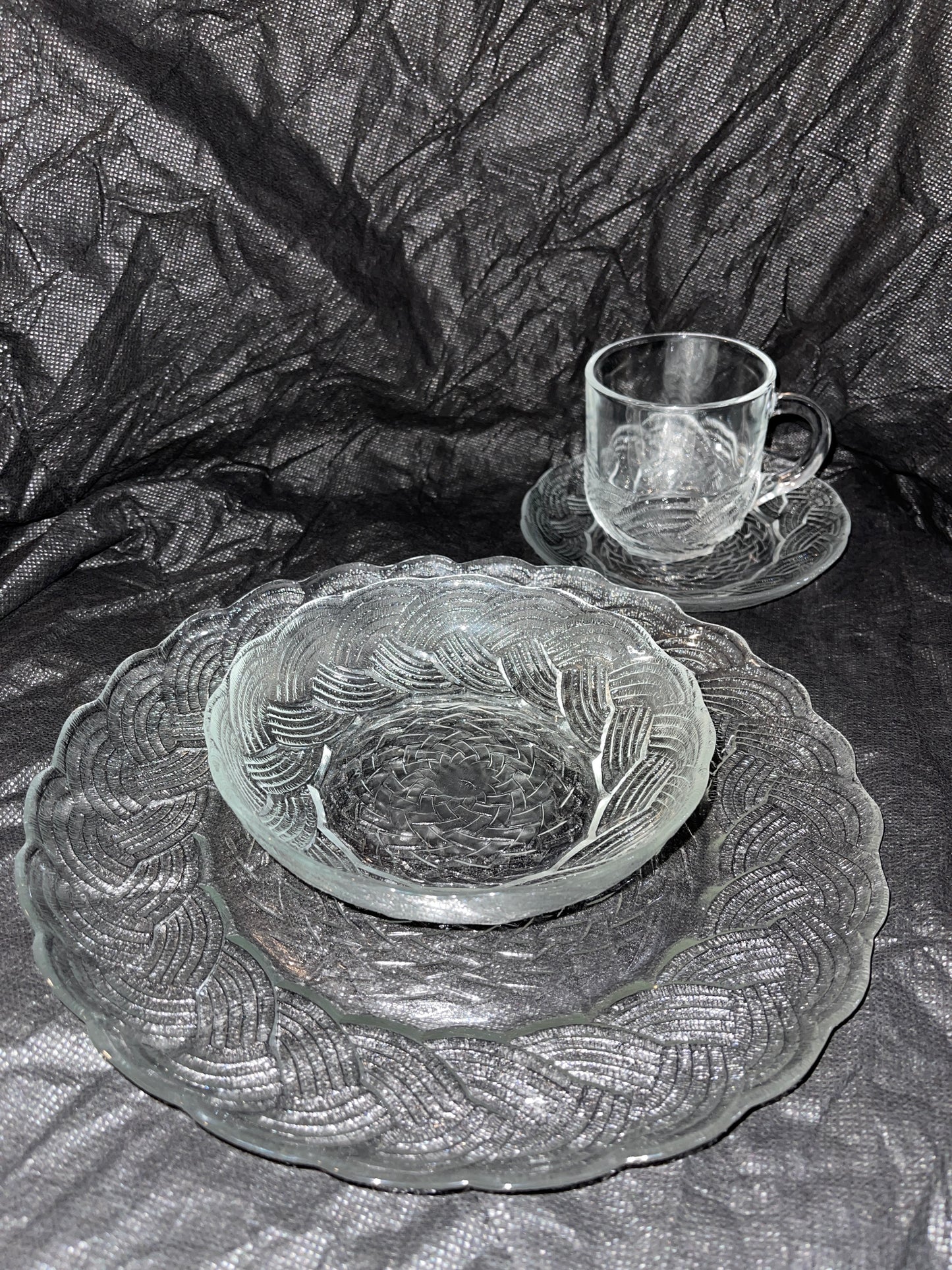 DISHES RENTAL ARCOROC FRANCE GLASS BOWLS SAUCERS Dessert Plates Serveware
