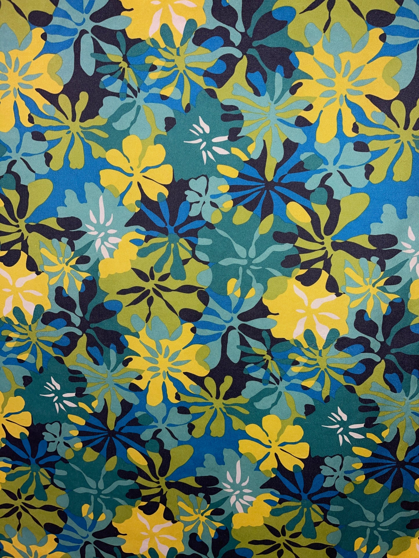 RENTAL BLUE RETRO GROOVY 60s flower child