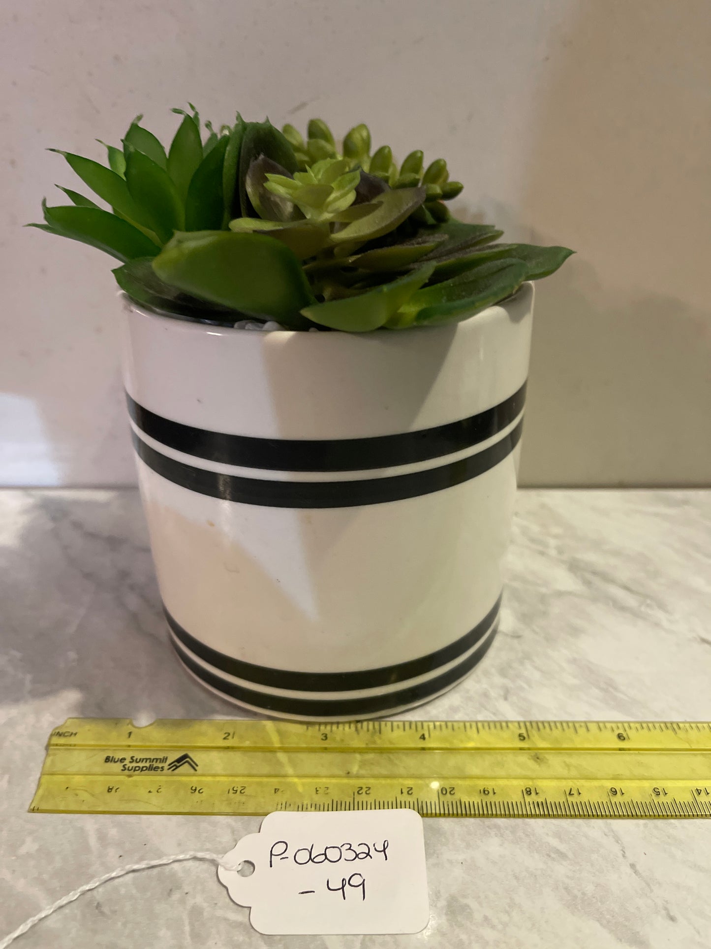 Rentals small faux green plants office