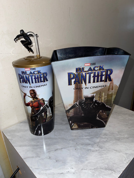 Movie memorabilia RENTAL Black Panther film popcorn