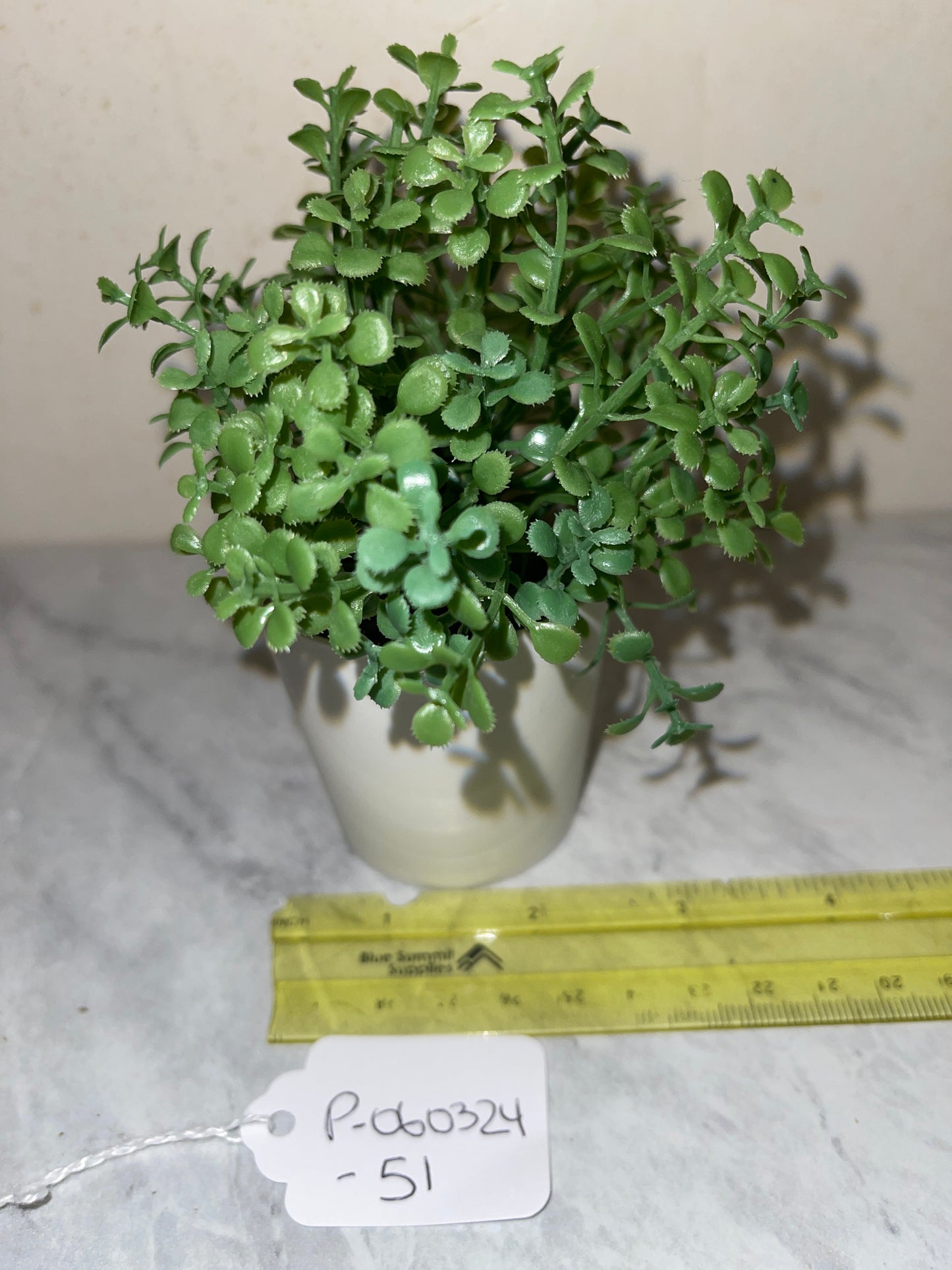 Rentals small faux green plants office